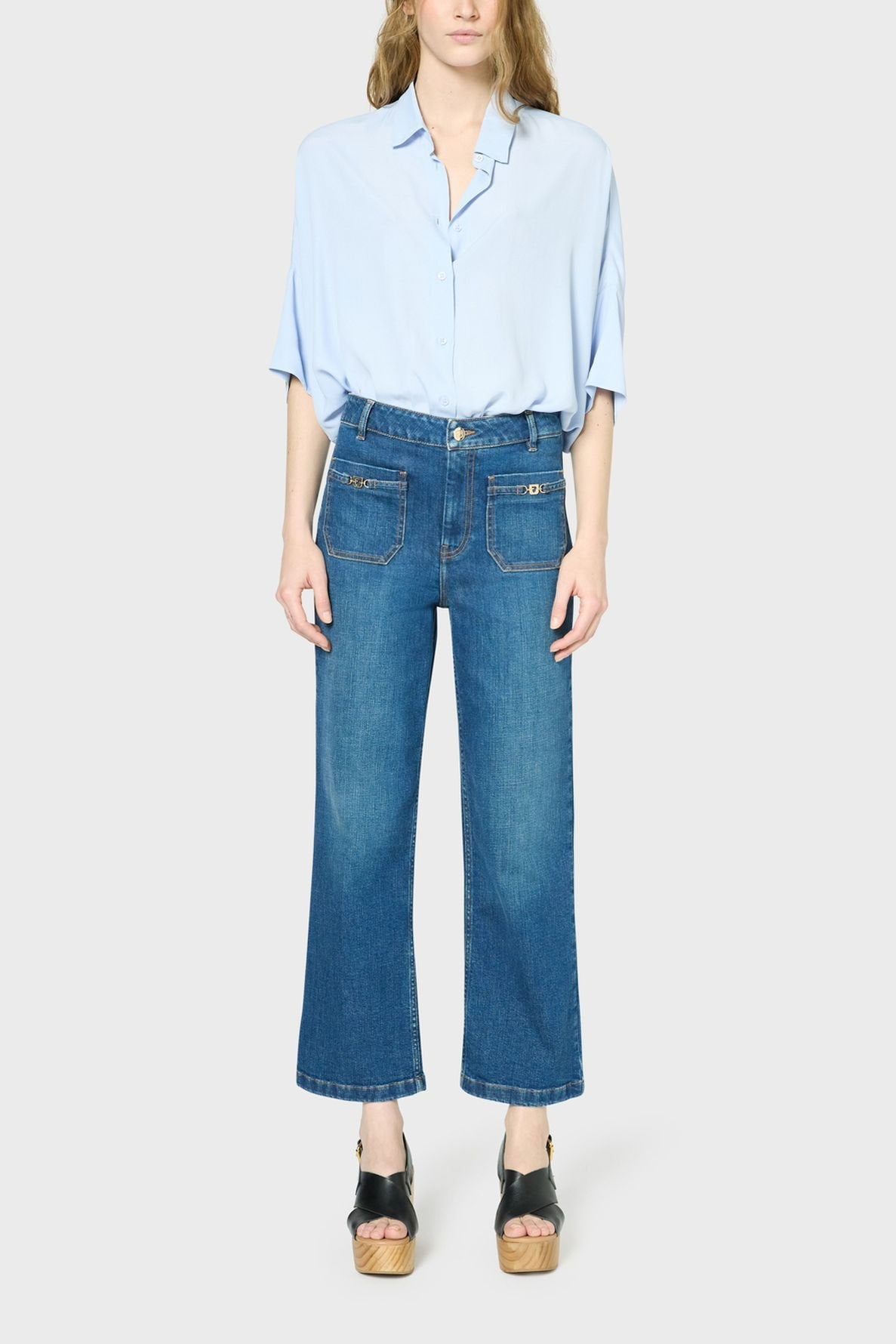 Jean 7/8 à boucles - LENOR Faume - seconde main