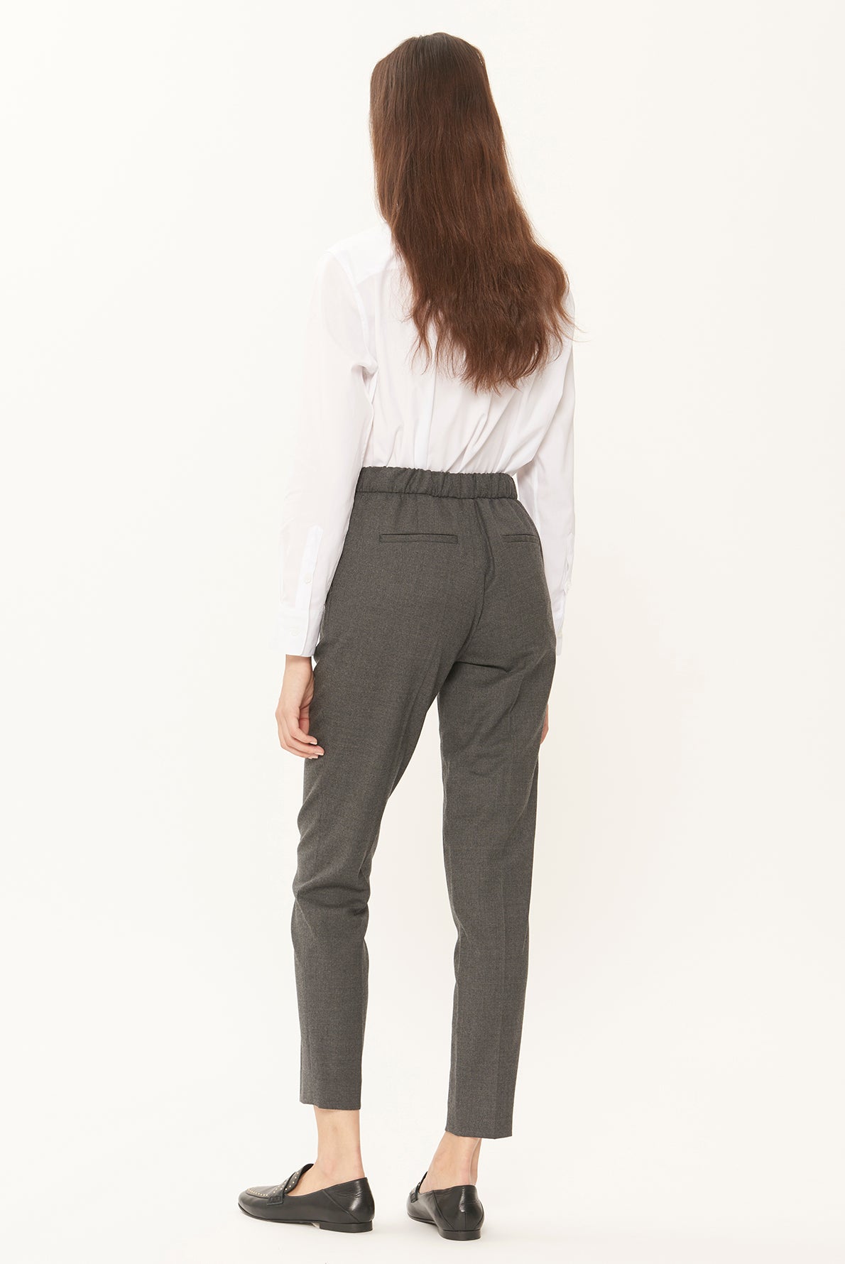LILAS - Pantalon 7/8 en laine Faume - seconde main