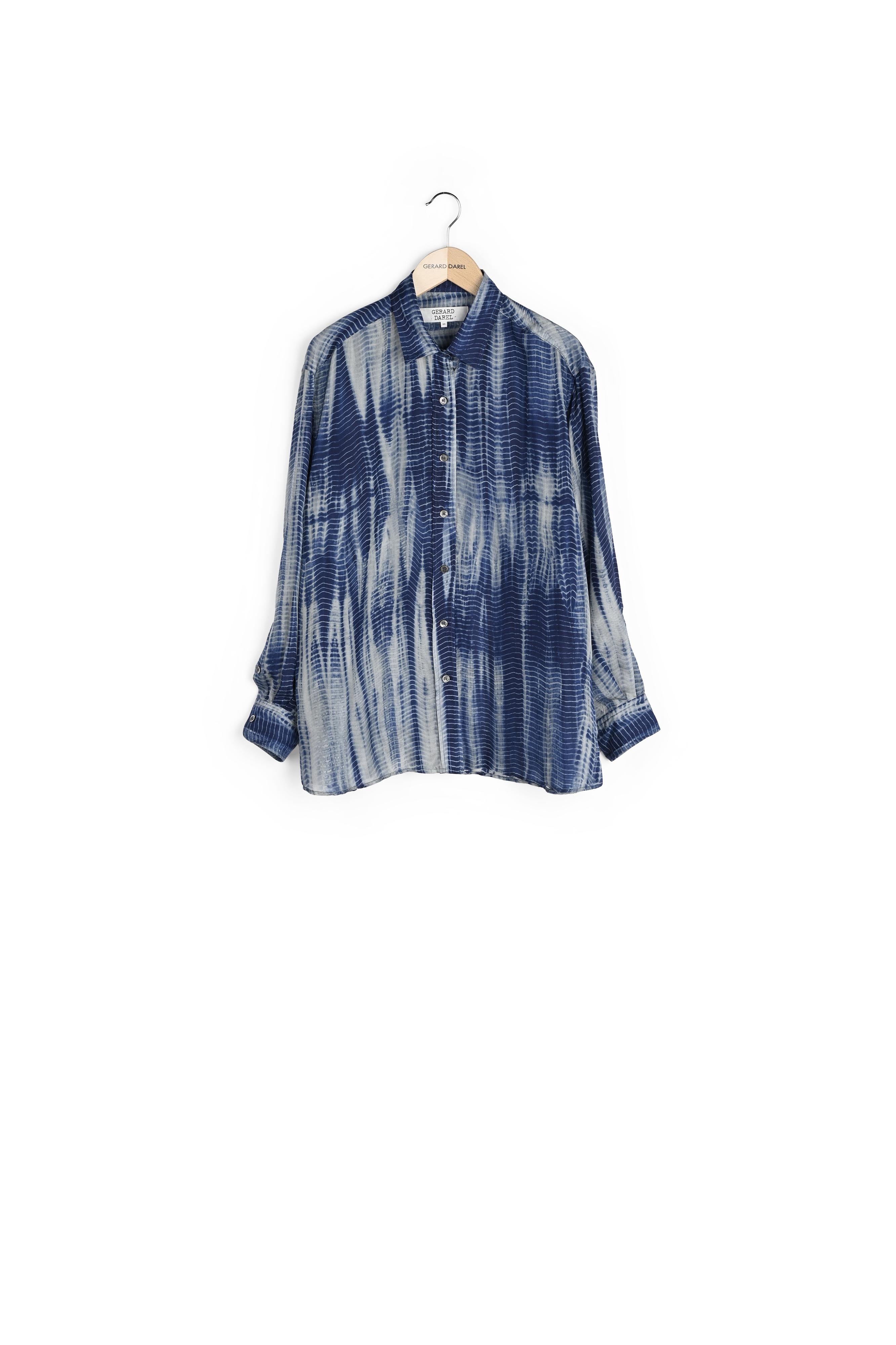 NILIMA - Chemise en soie tie and dye Faume - seconde main