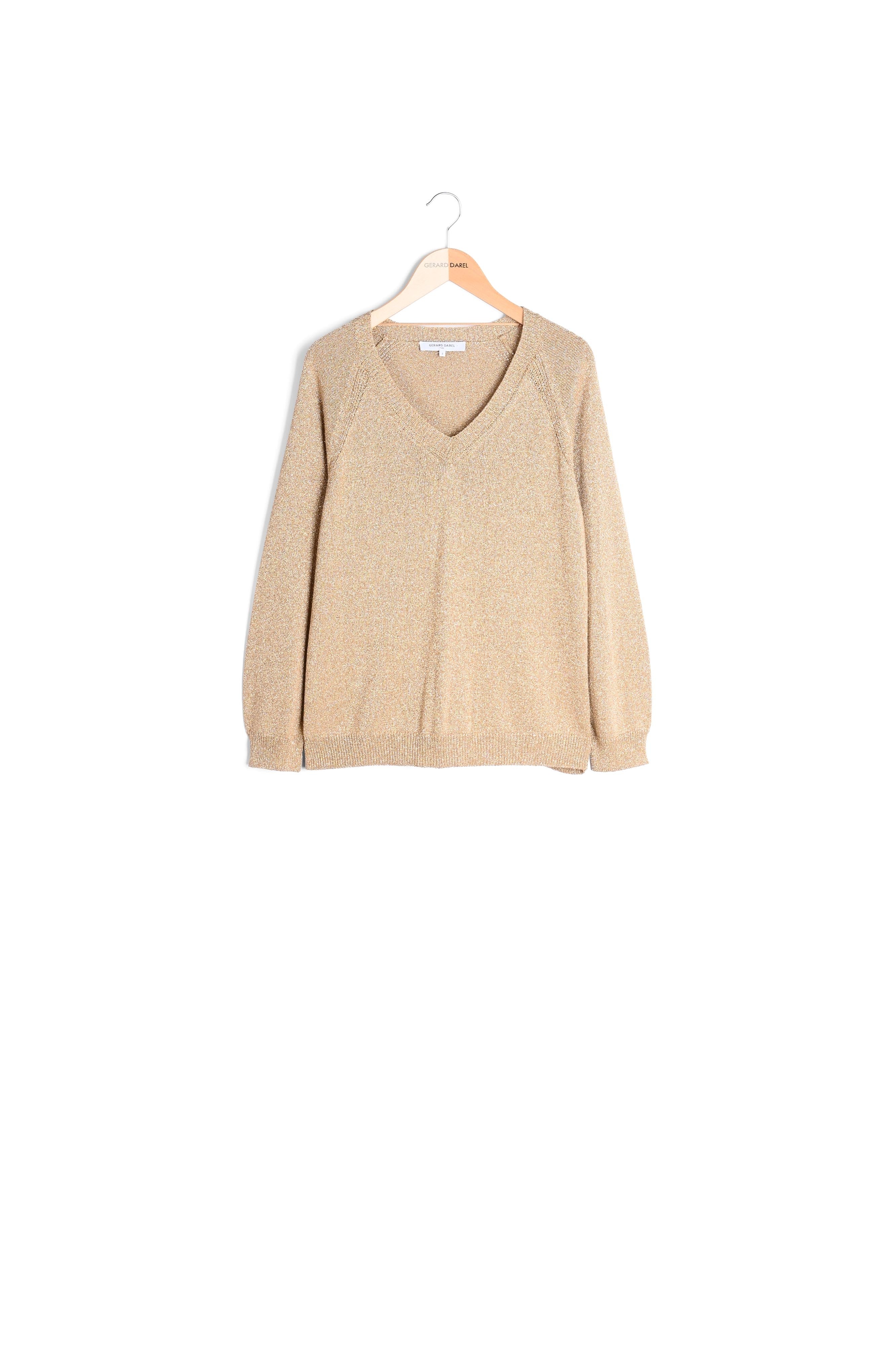 Pull col V en maille lurex - LOUANGE Faume - seconde main