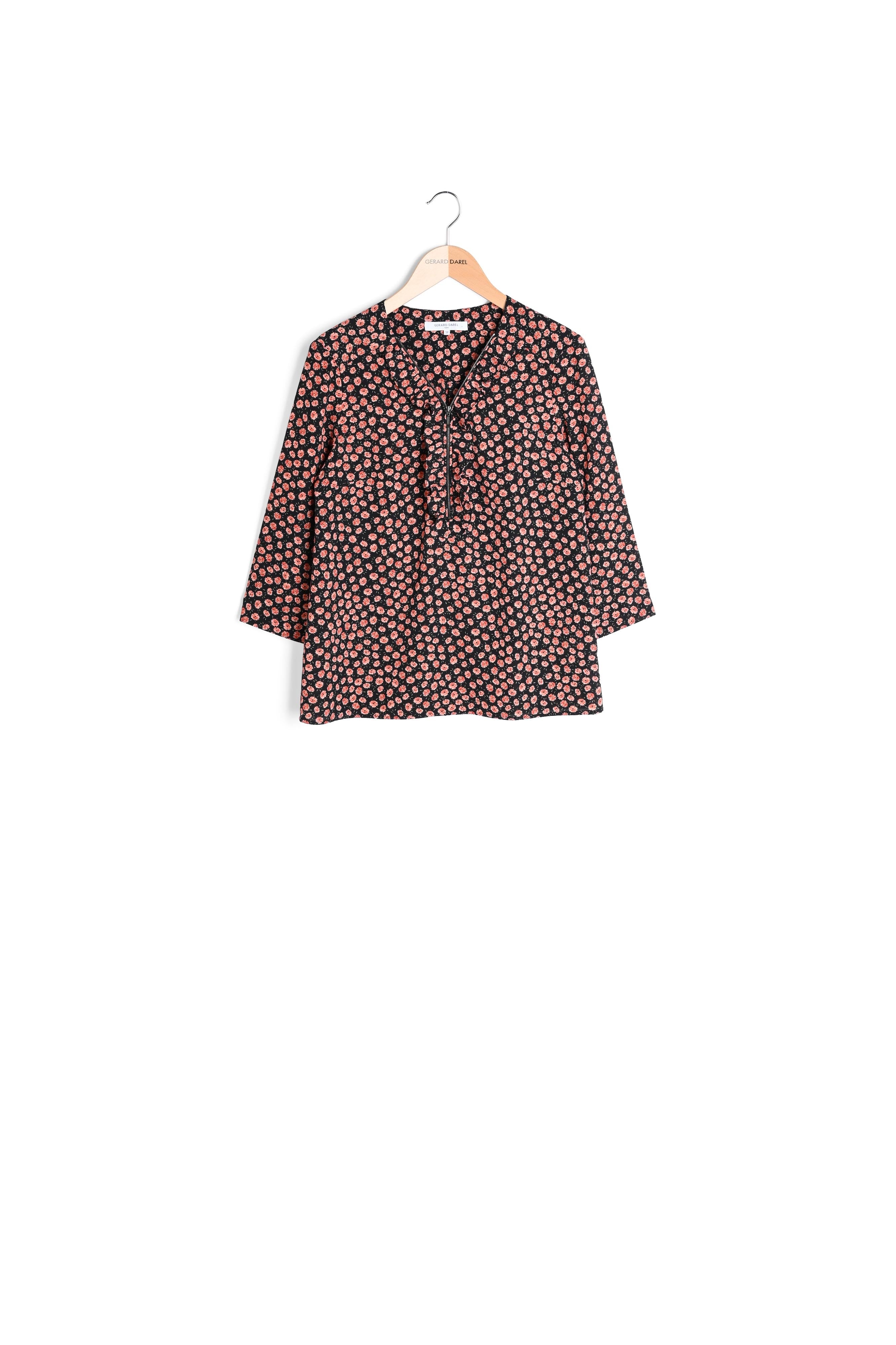 Ana - Blouse fleurie volantée Faume - seconde main