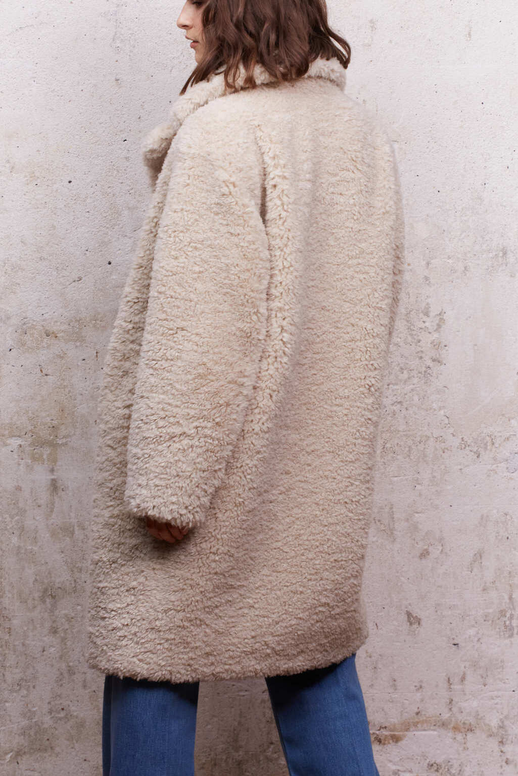 Manteau doux en fausse fourrure - SOLENNE Faume - seconde main