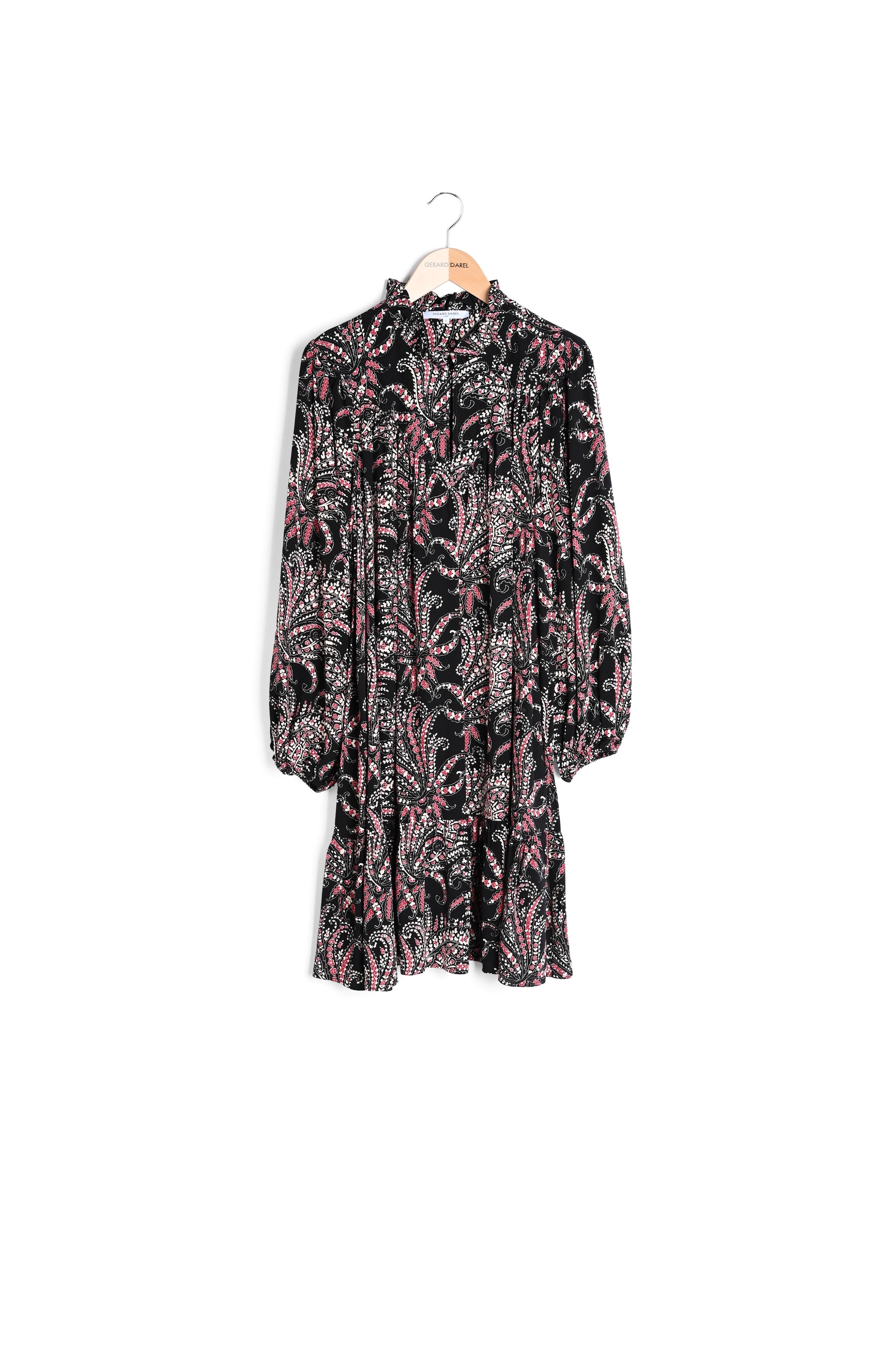 Robe col montant et imprimé cachemire - JUDY Faume - seconde main