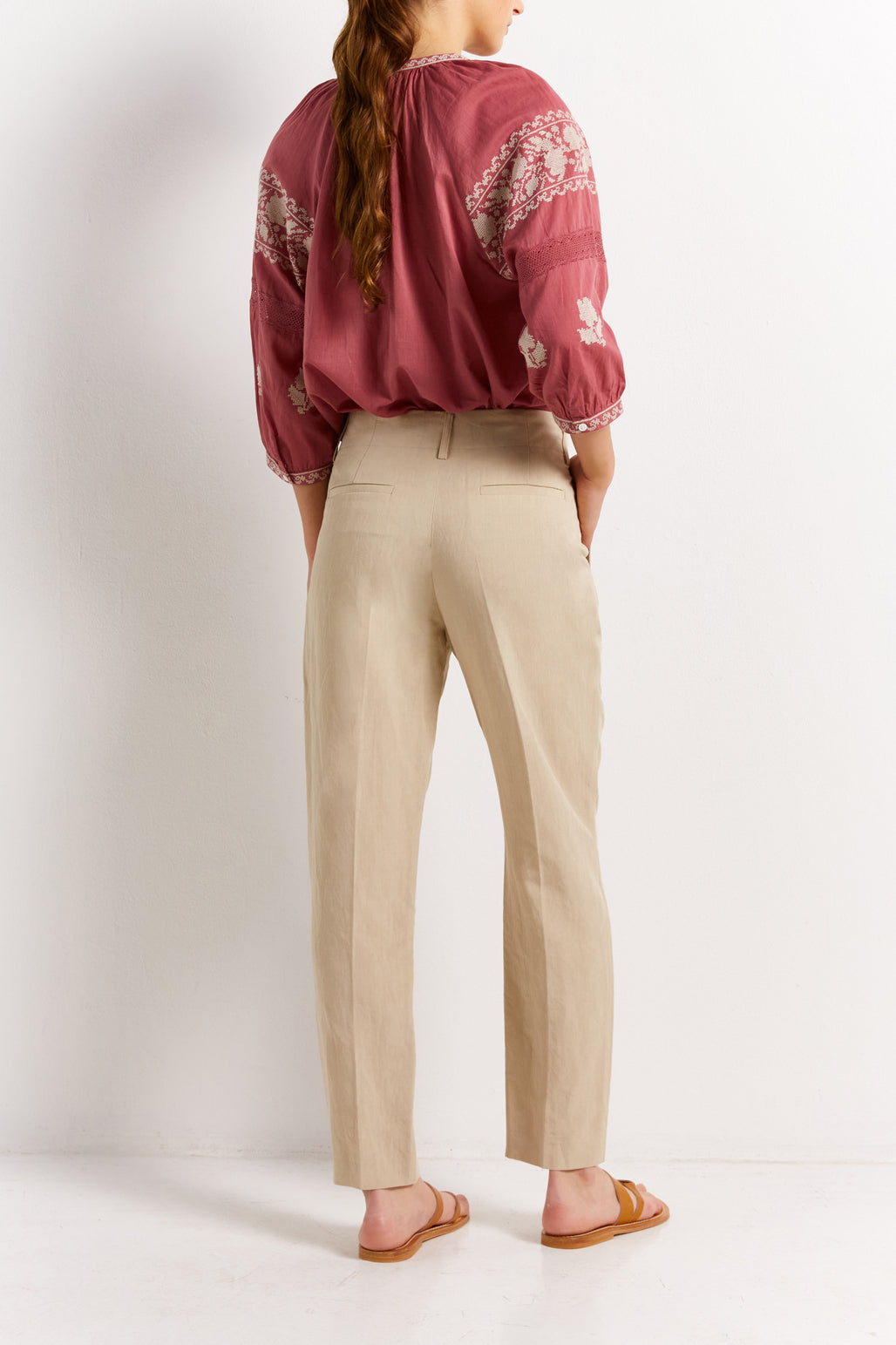 Pantalon en lin mélangé - ELYESSE Faume - seconde main