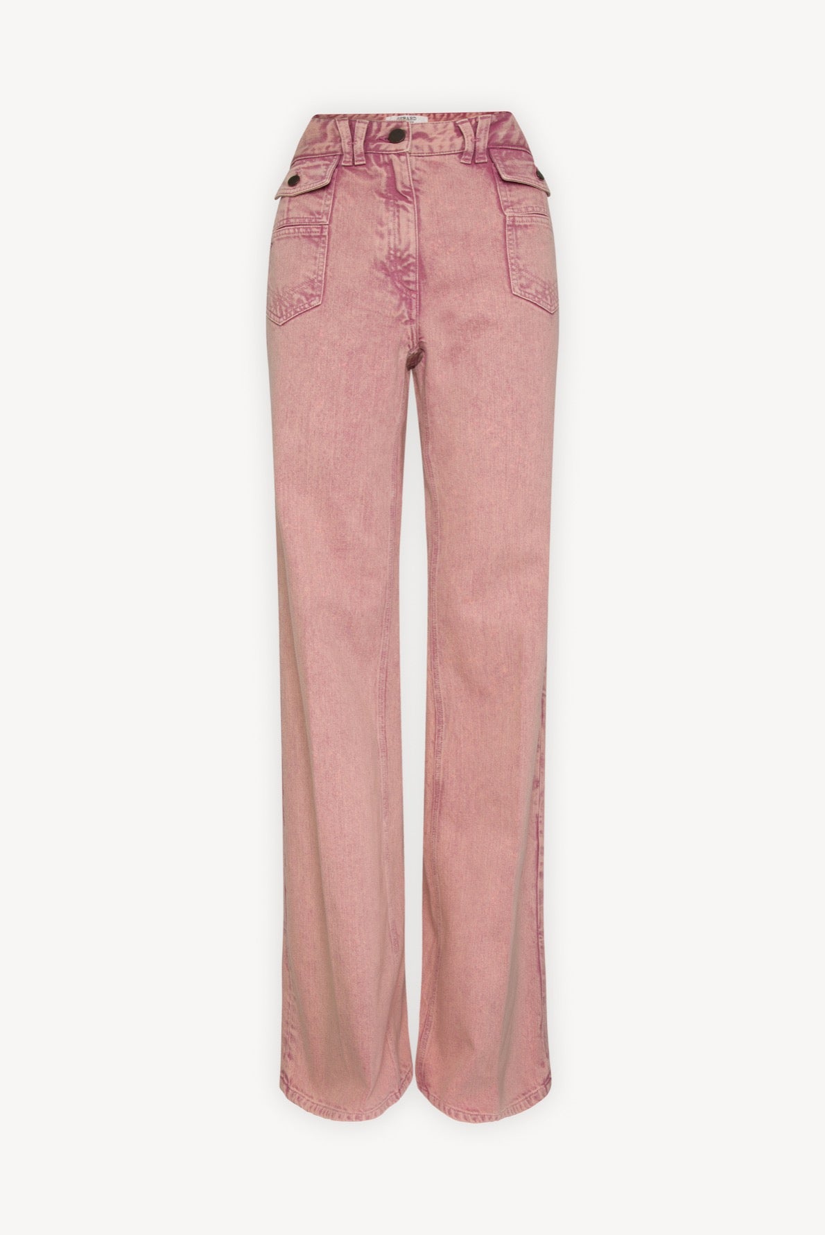 ANNA - Pantalon large taille haute en jean Faume - seconde main