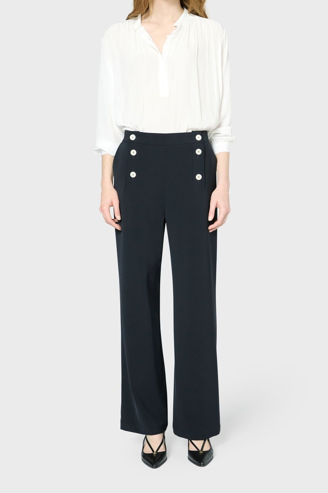 Pantalon fluide à pont - LAURIANE Faume - seconde main