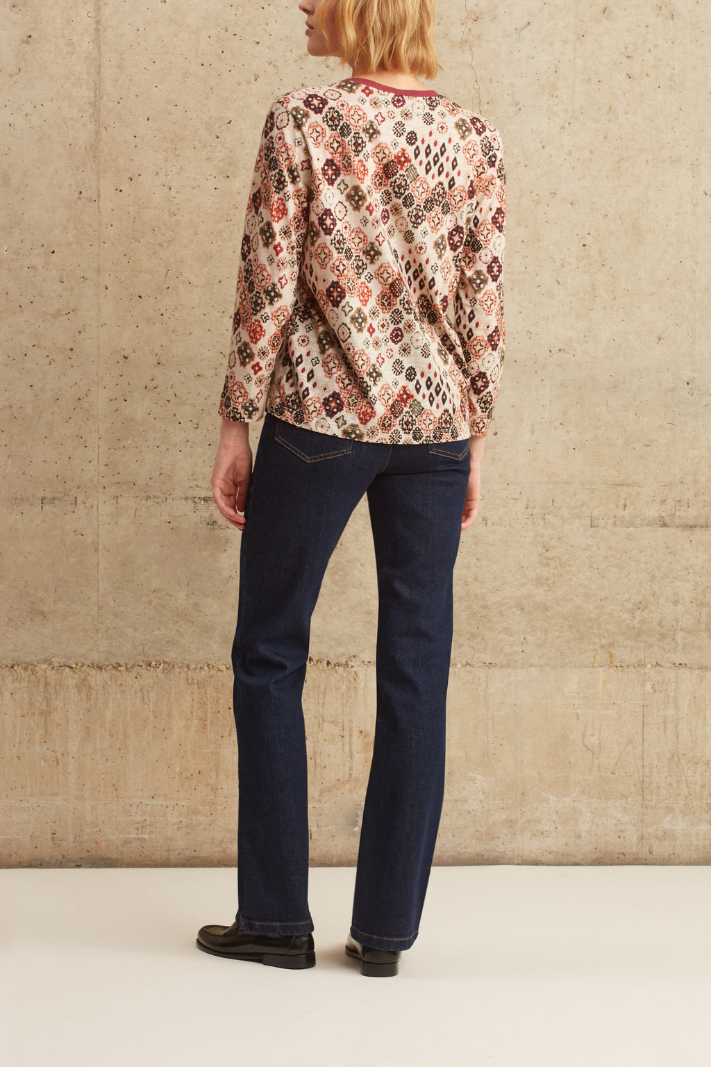 Tee-shirt imprimé Ikat - ALYA Faume - seconde main