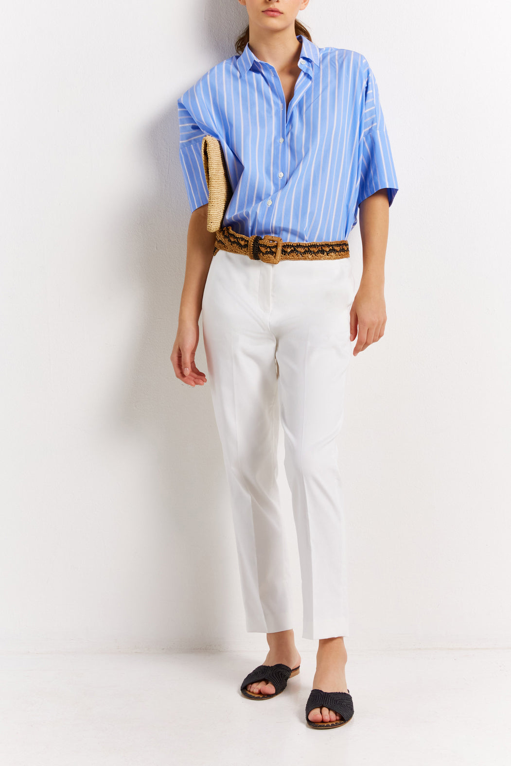 Pantalon en coton stretch - EMERSON Faume - seconde main