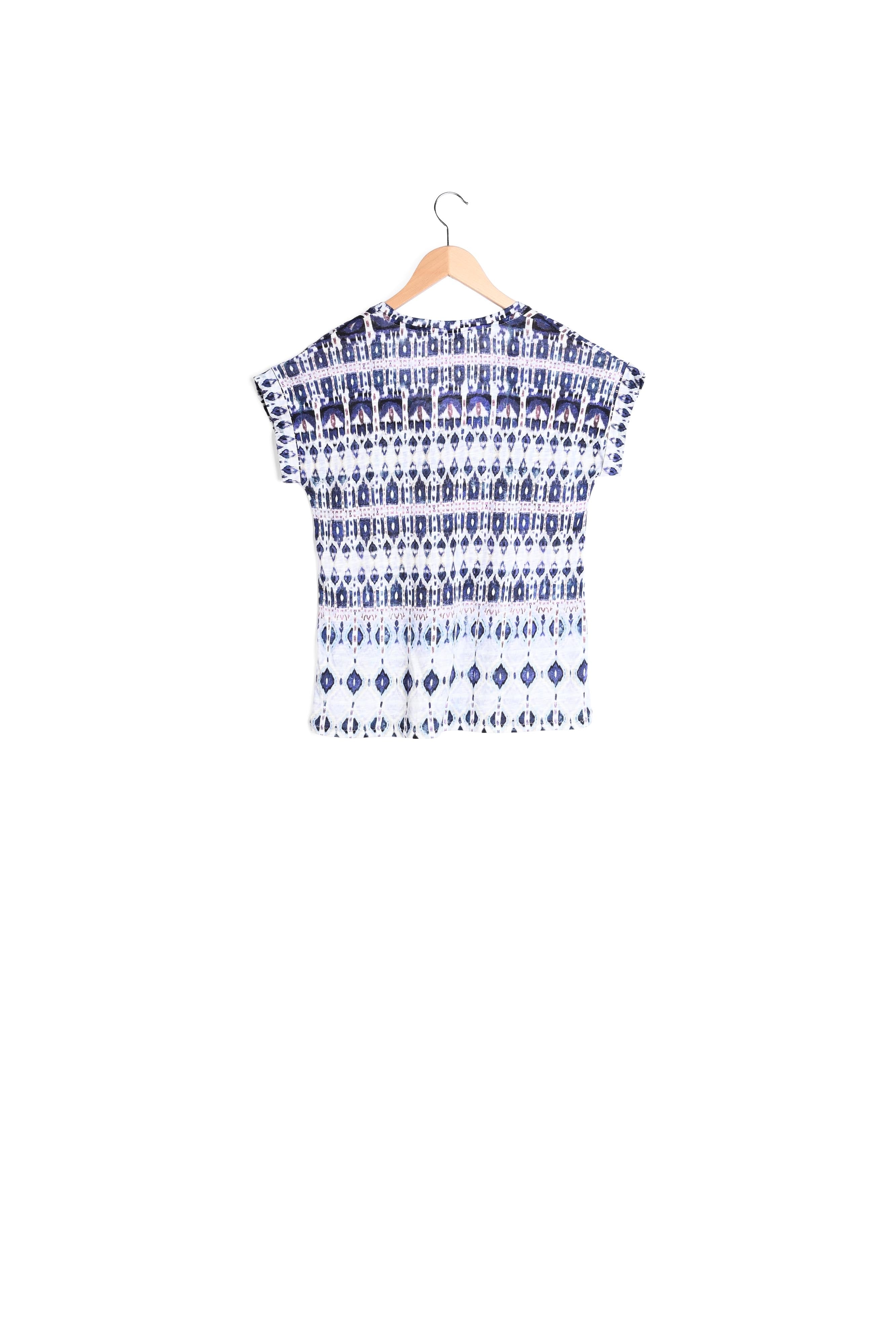 Tee-shirt ethnique en coton mélangé - AALYA Faume - seconde main