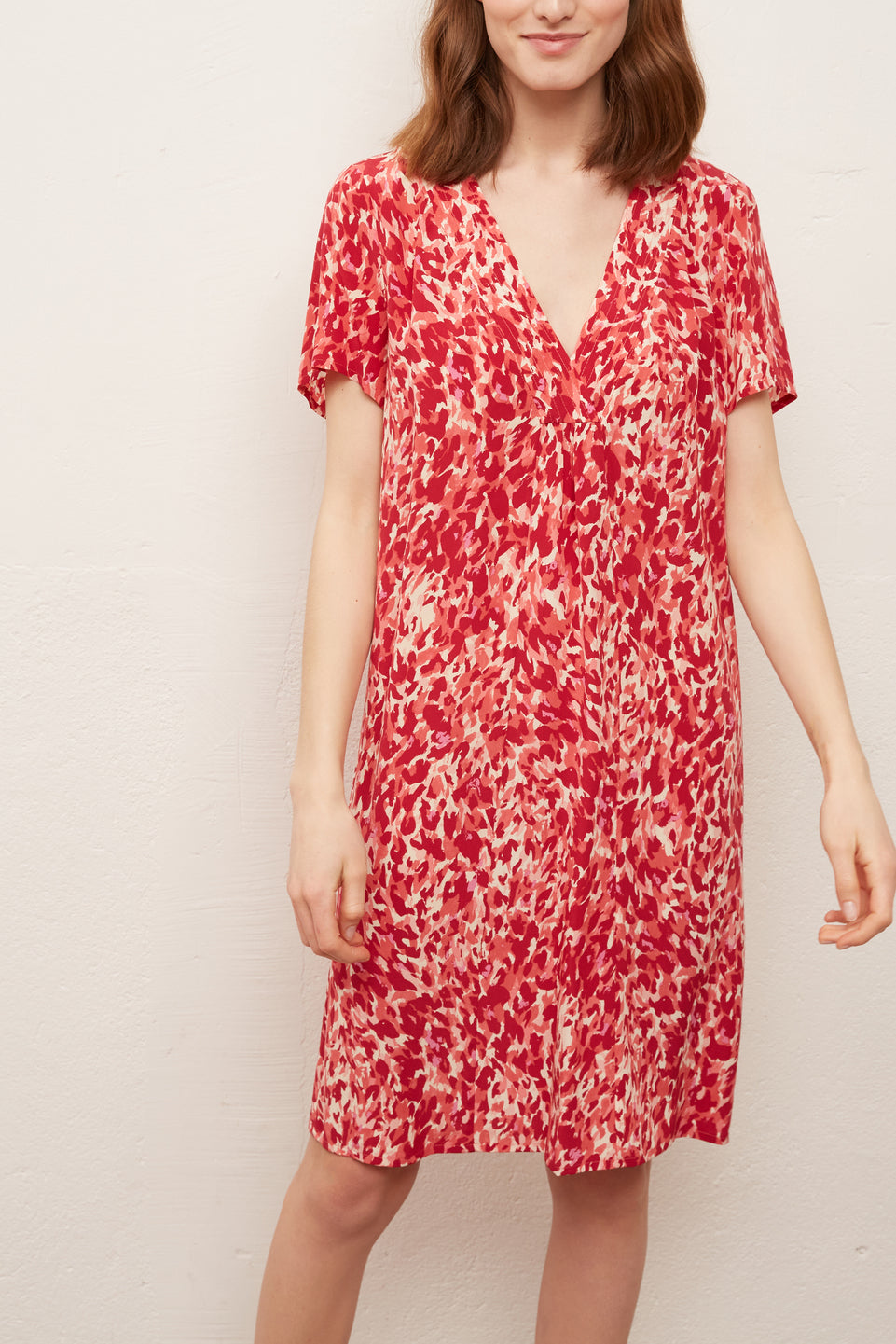 SIBILLA - Robe courte en soie imprimée Faume - seconde main