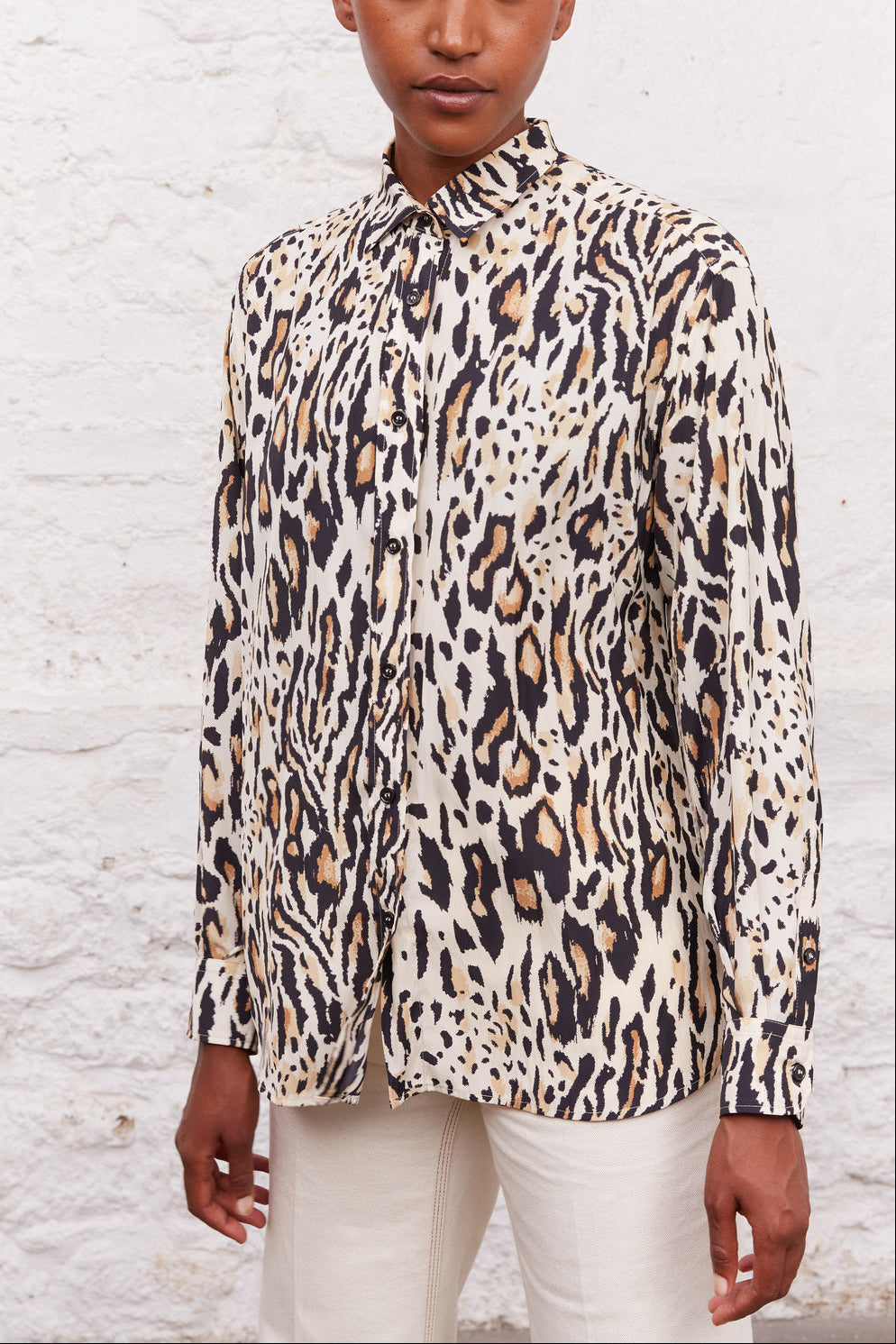 Chemise à imprimé léopard - CLYDE Faume - seconde main