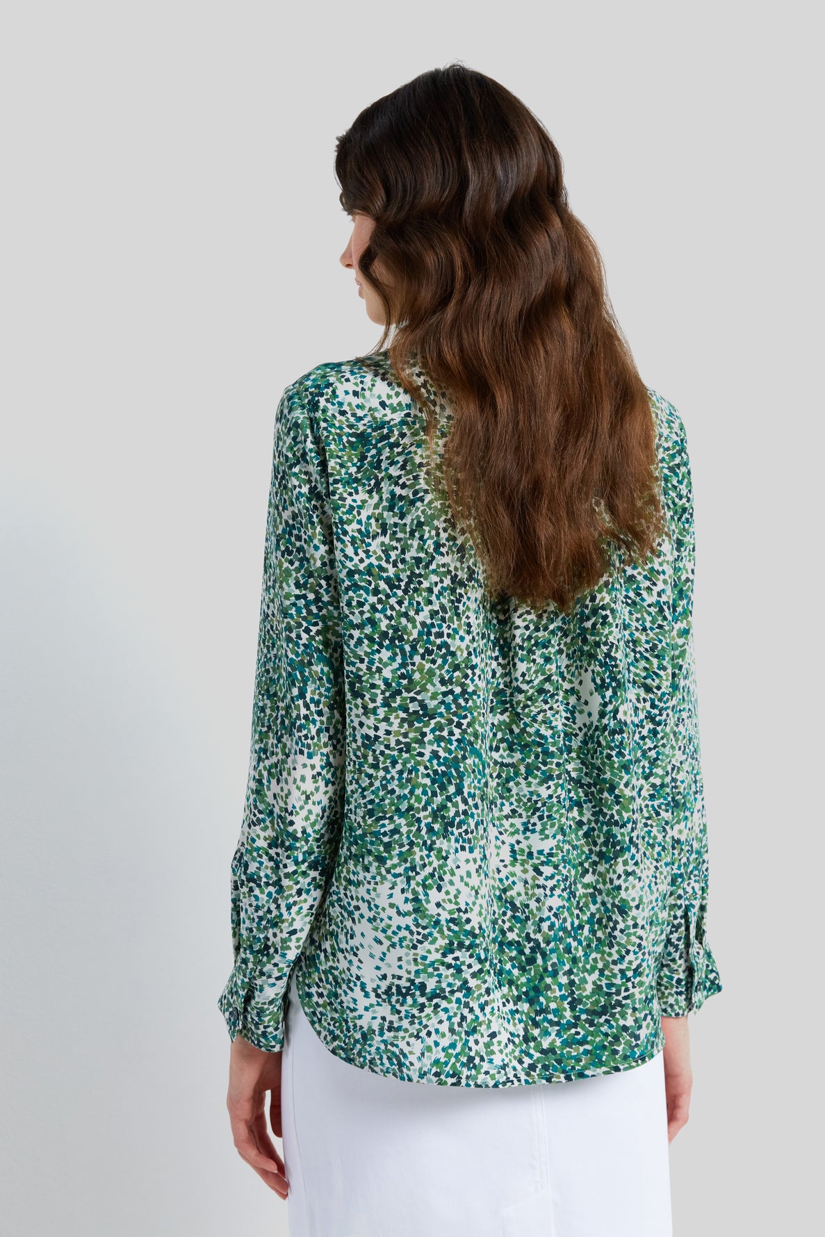 Chemise légère en soie imprimée - CASSIE Faume - seconde main