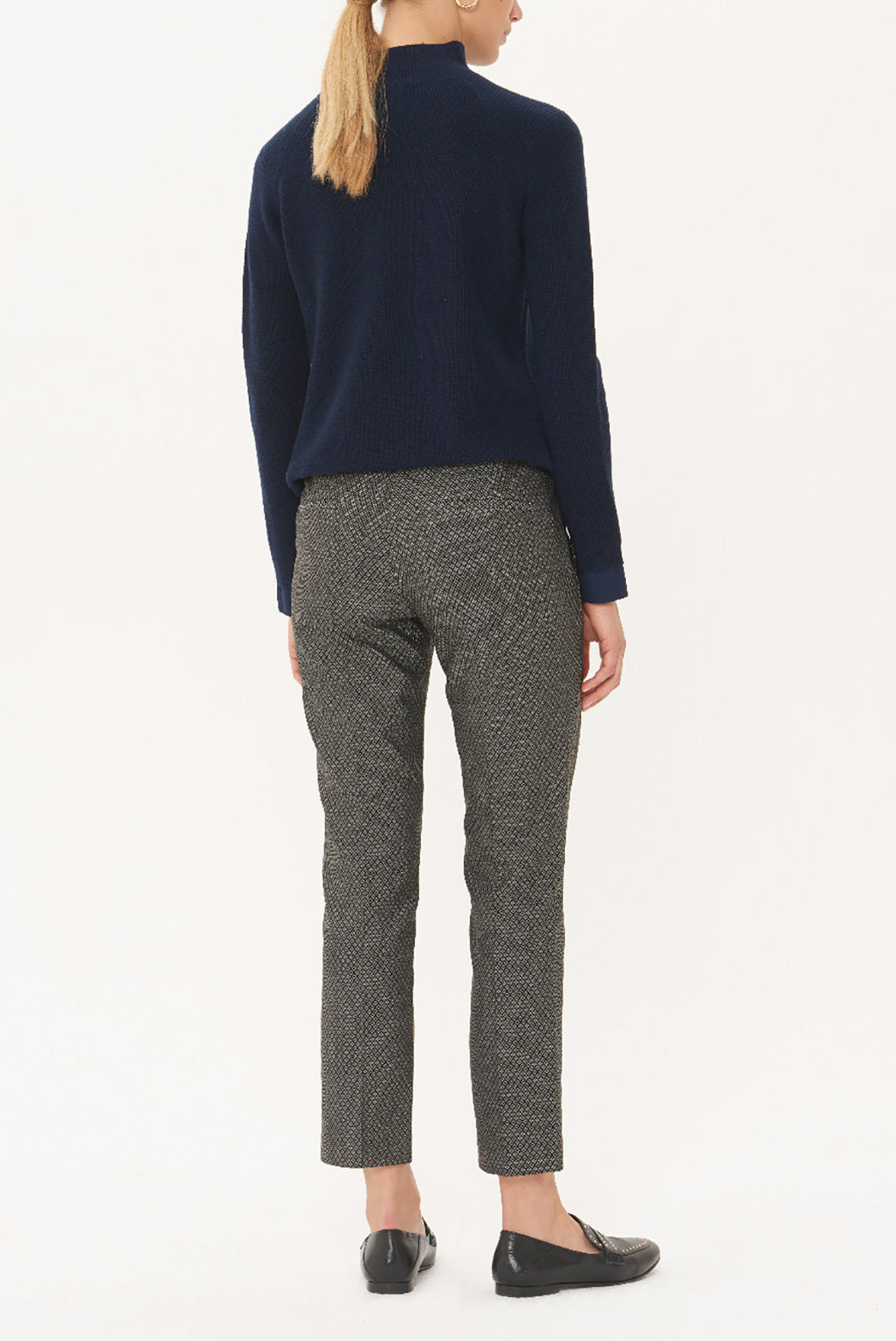 LIAM - Pantalon 7/8 en jacquard Faume - seconde main