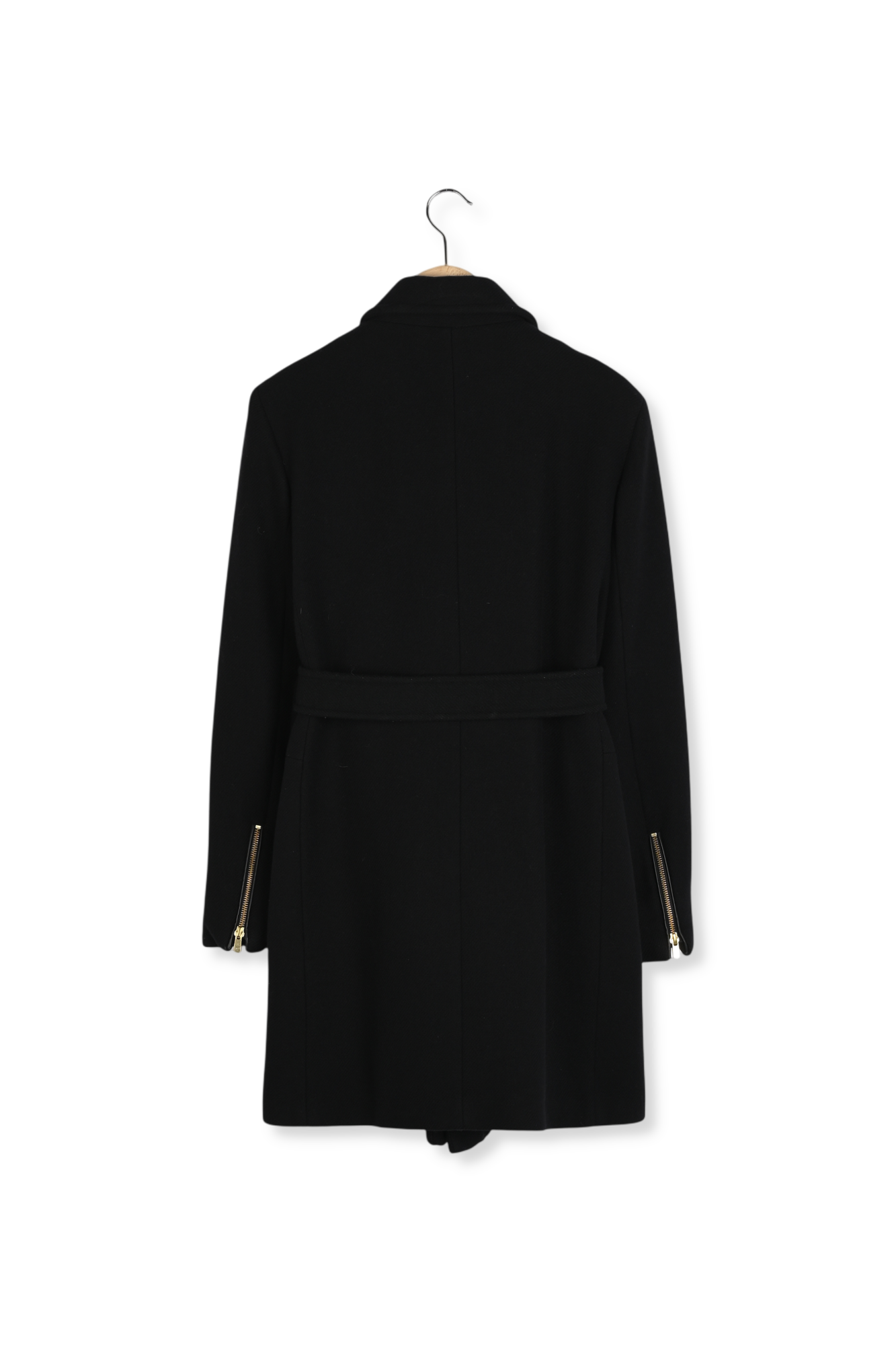 PHANIE - Manteau droit en laine vierge Faume - seconde main
