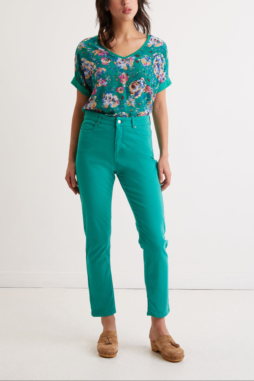 Pantalon en coton stretch - ELAENORE Faume - seconde main