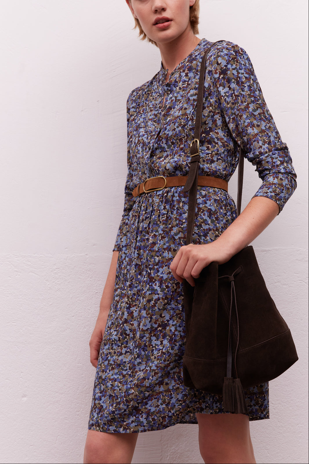 Robe imprimée à plastron - JOY Faume - seconde main