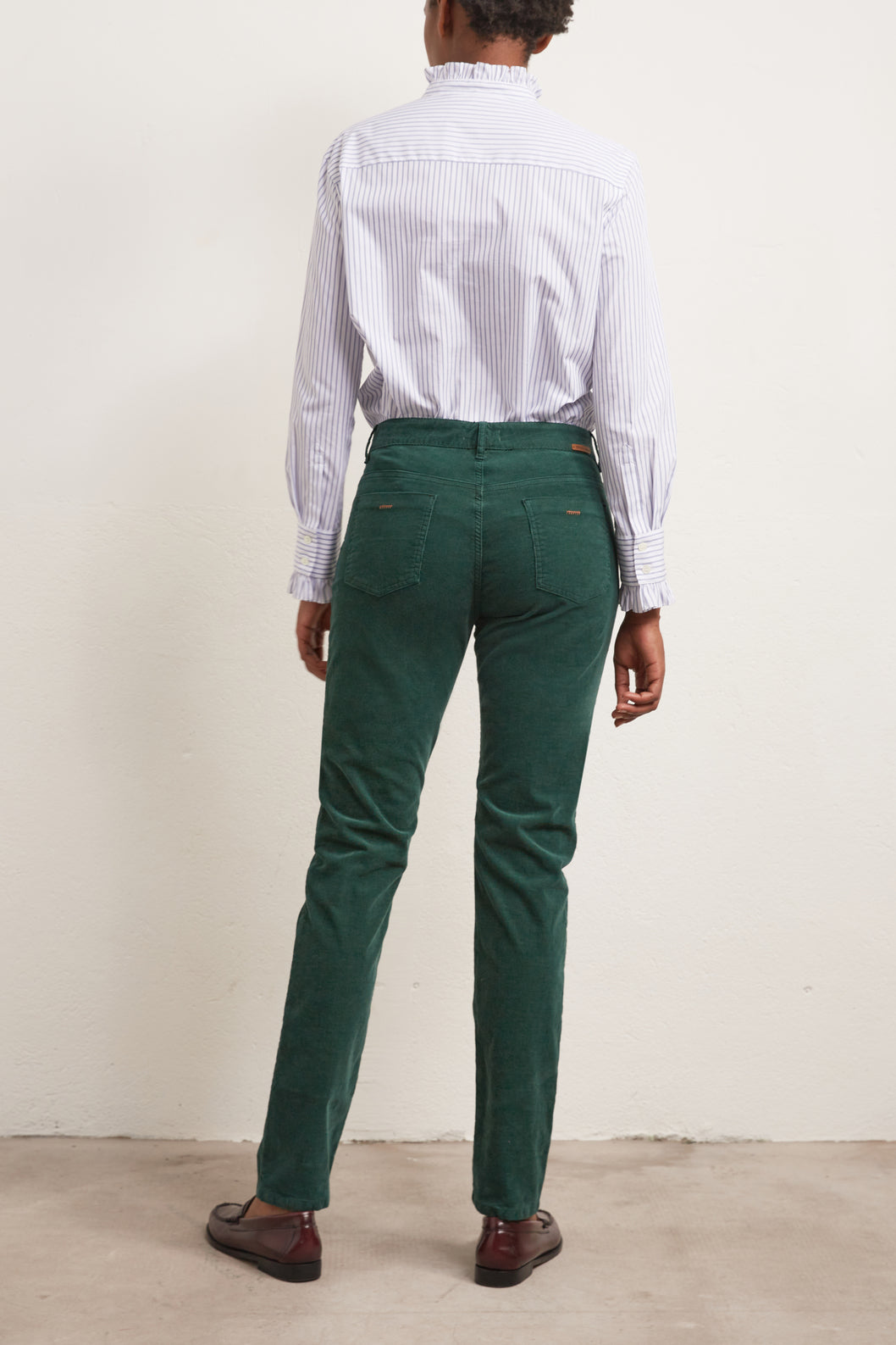 LETIZIA -Pantalon droit en velours côtelé Faume - seconde main