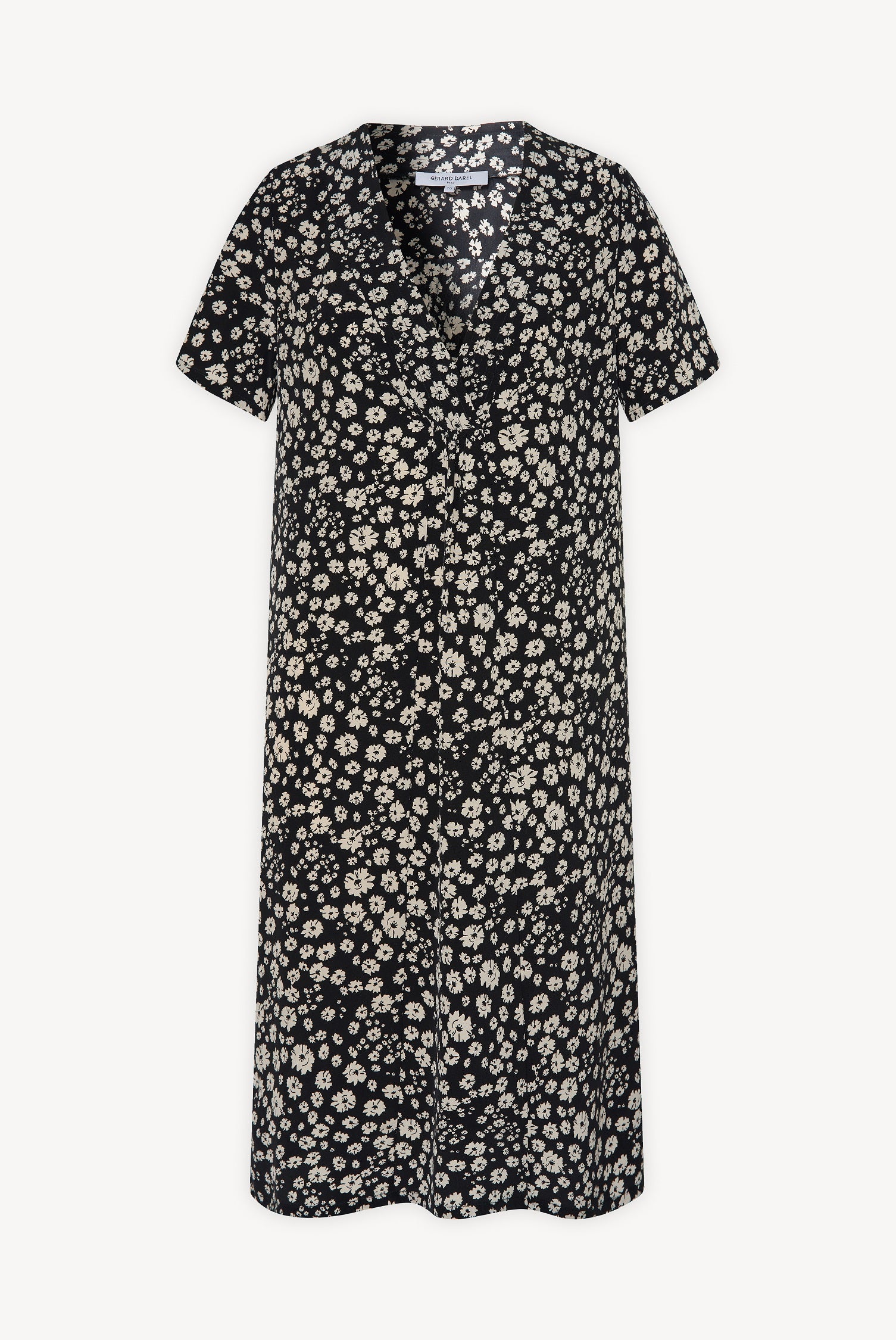 Robe courte en soie imprimée - SIBILLA Faume - seconde main