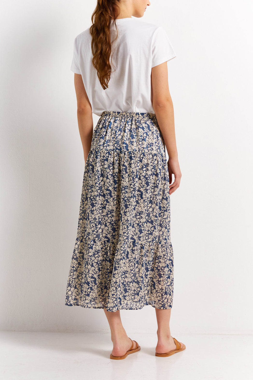 Jupe longue fleurie - BRUNE Faume - seconde main