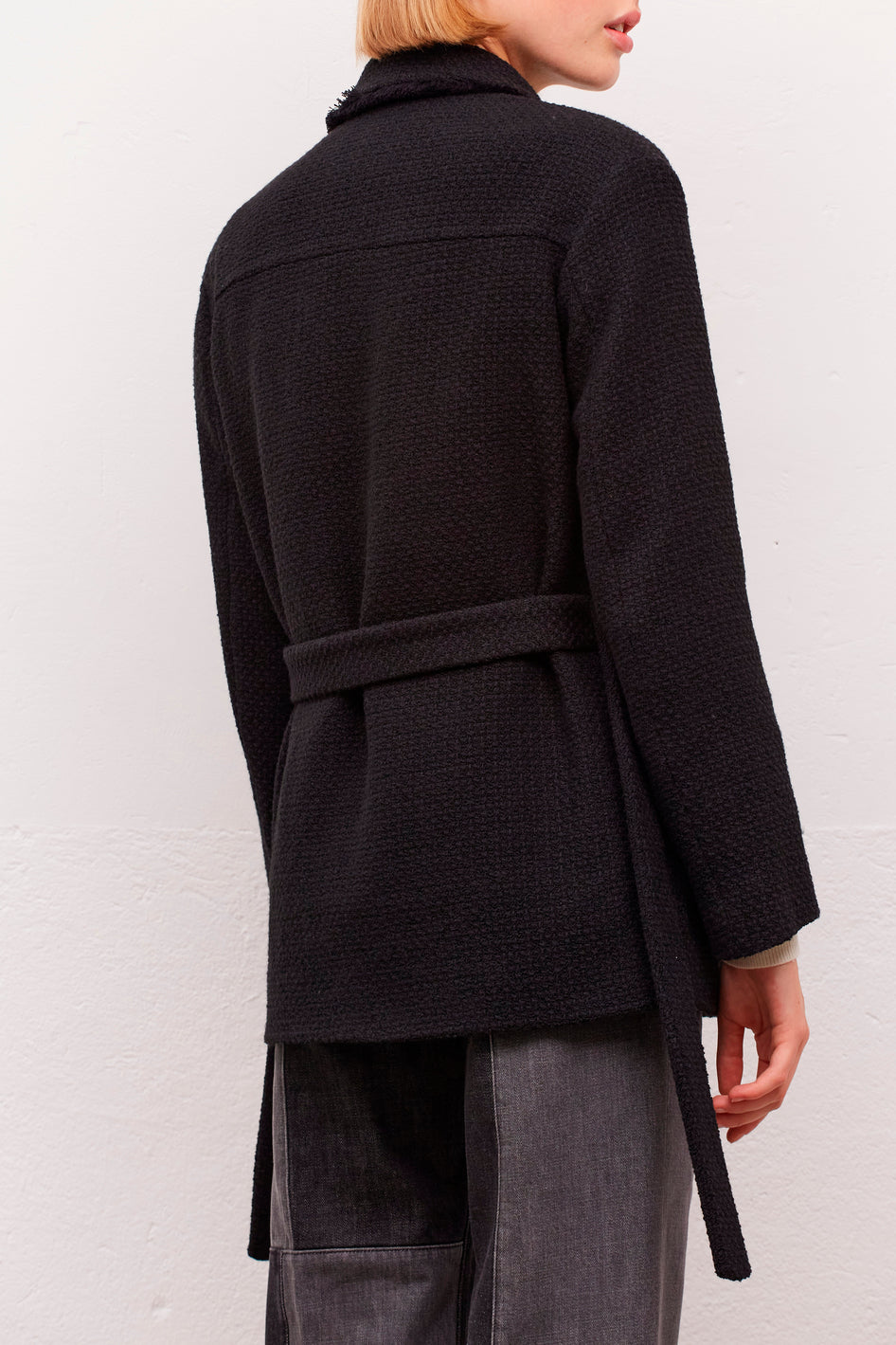 Veste en tweed et boutons dorés - NAOMI Faume - seconde main