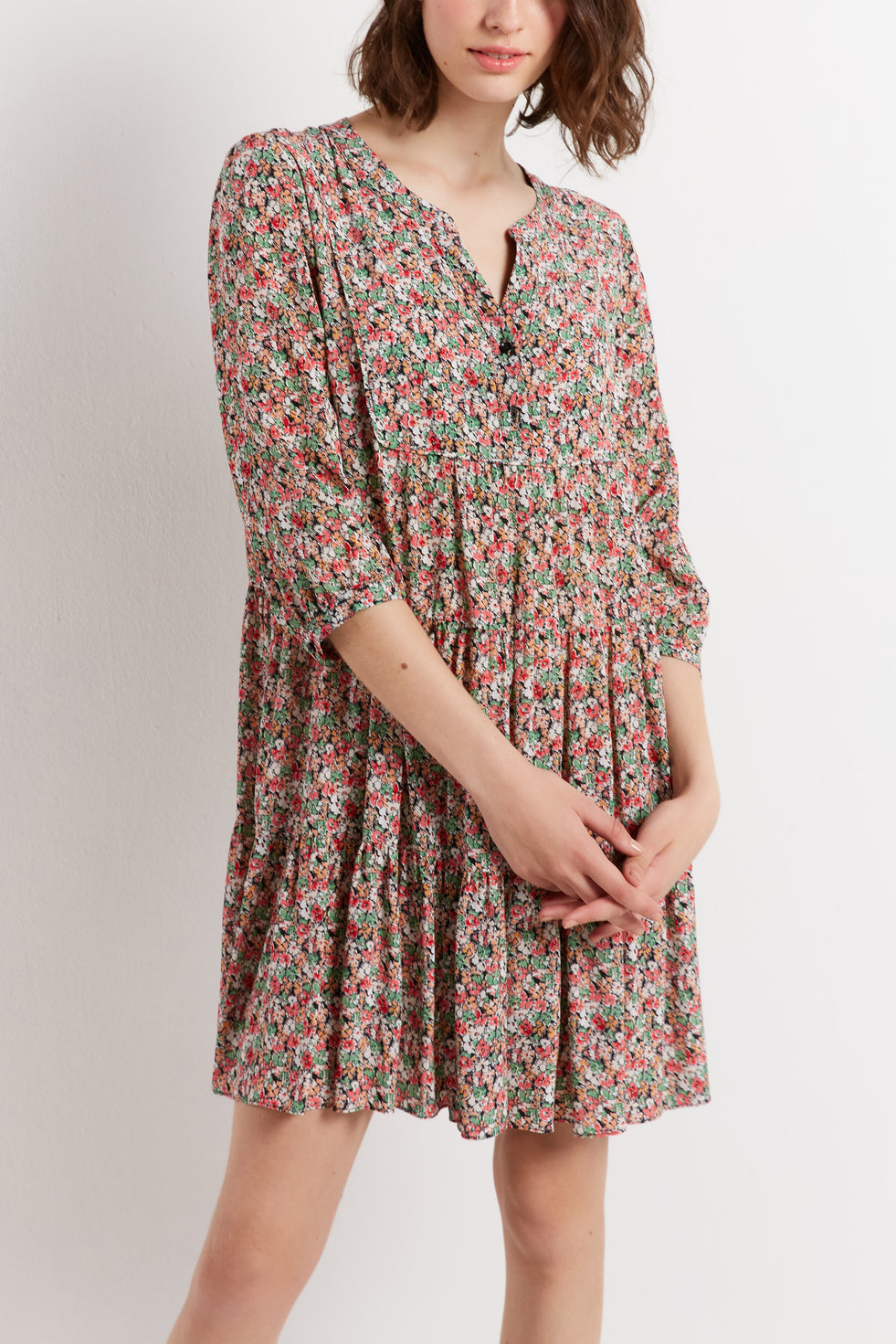 Robe fleurie à étages - JACOB Faume - seconde main