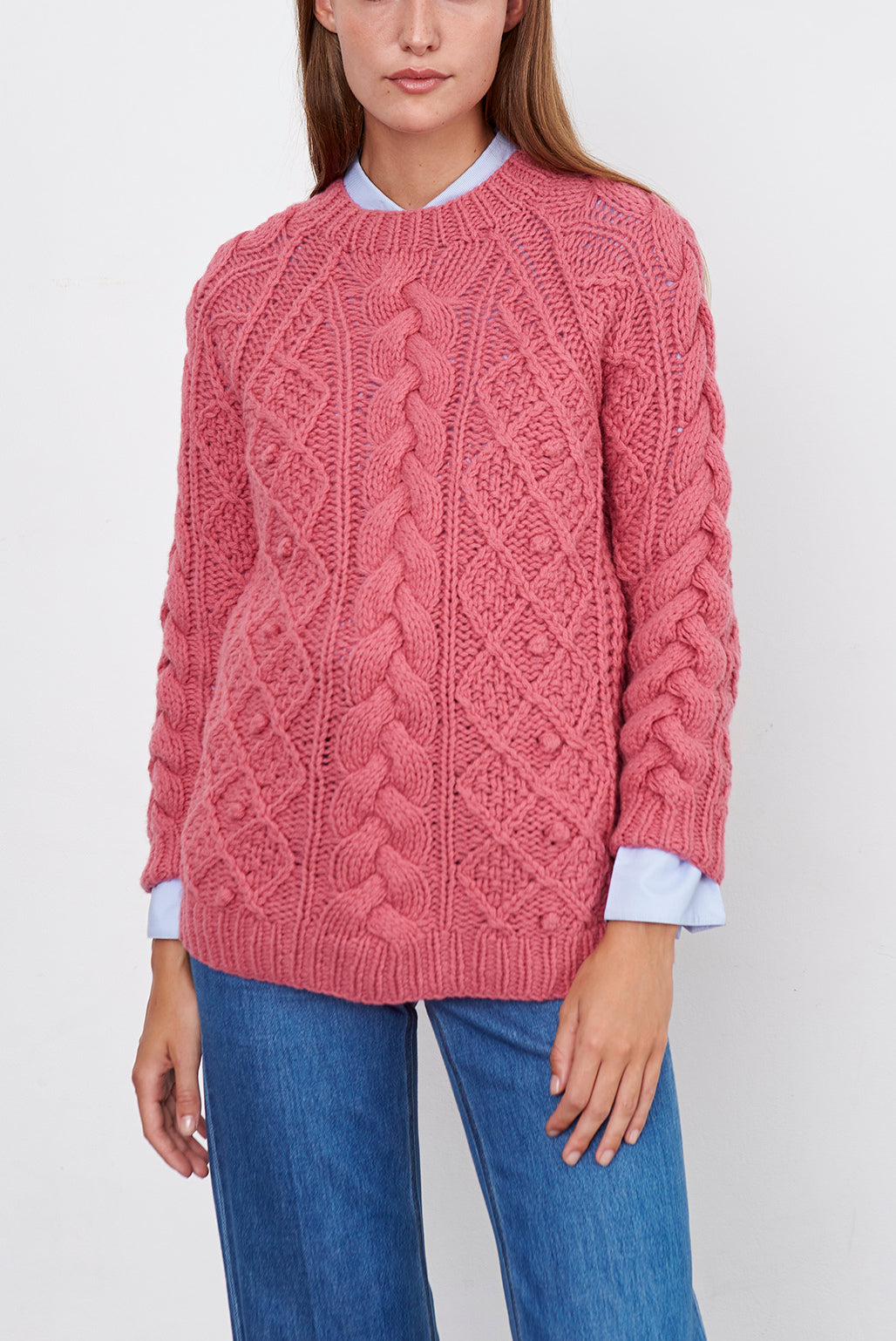 SUN - Pull en maille torsadée Faume - seconde main