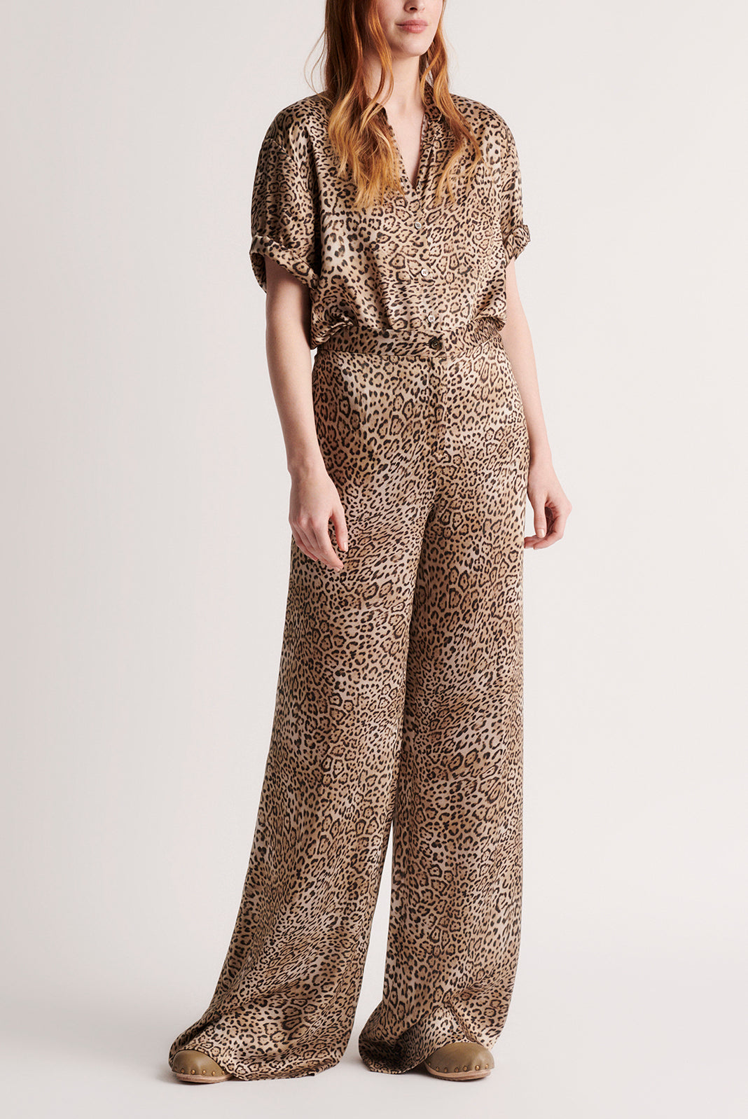 MAYANK - Pantalon large en twill Faume - seconde main