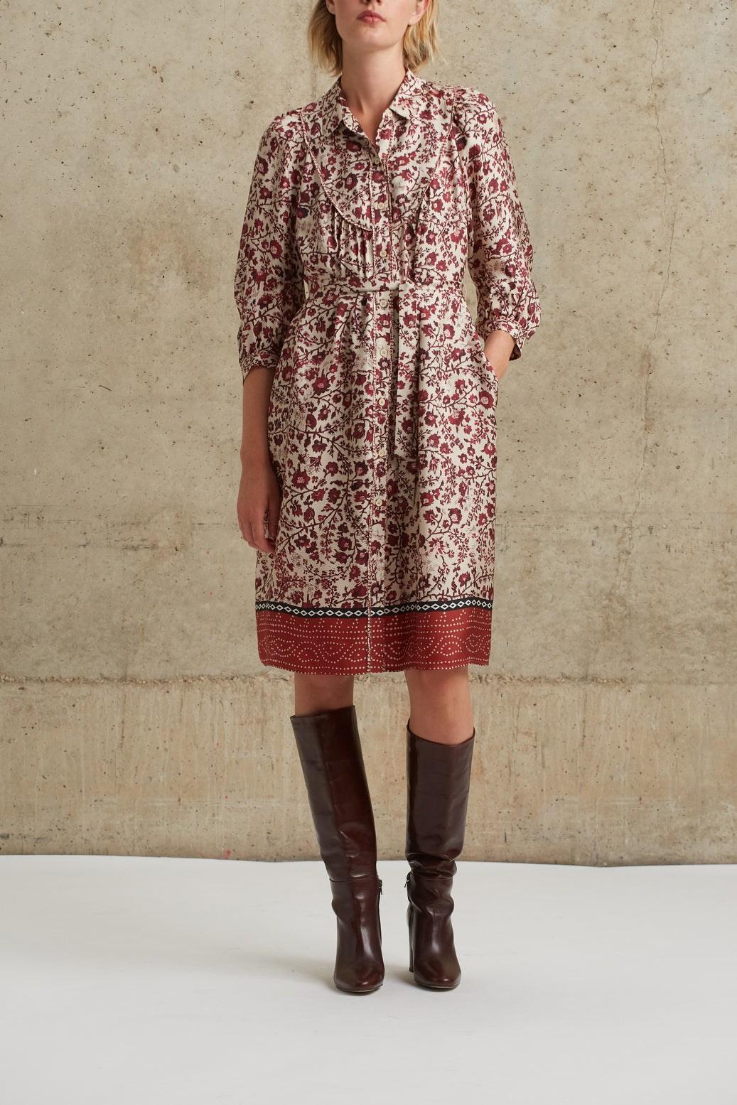 Robe fluide imprimée - JAEL Faume - seconde main