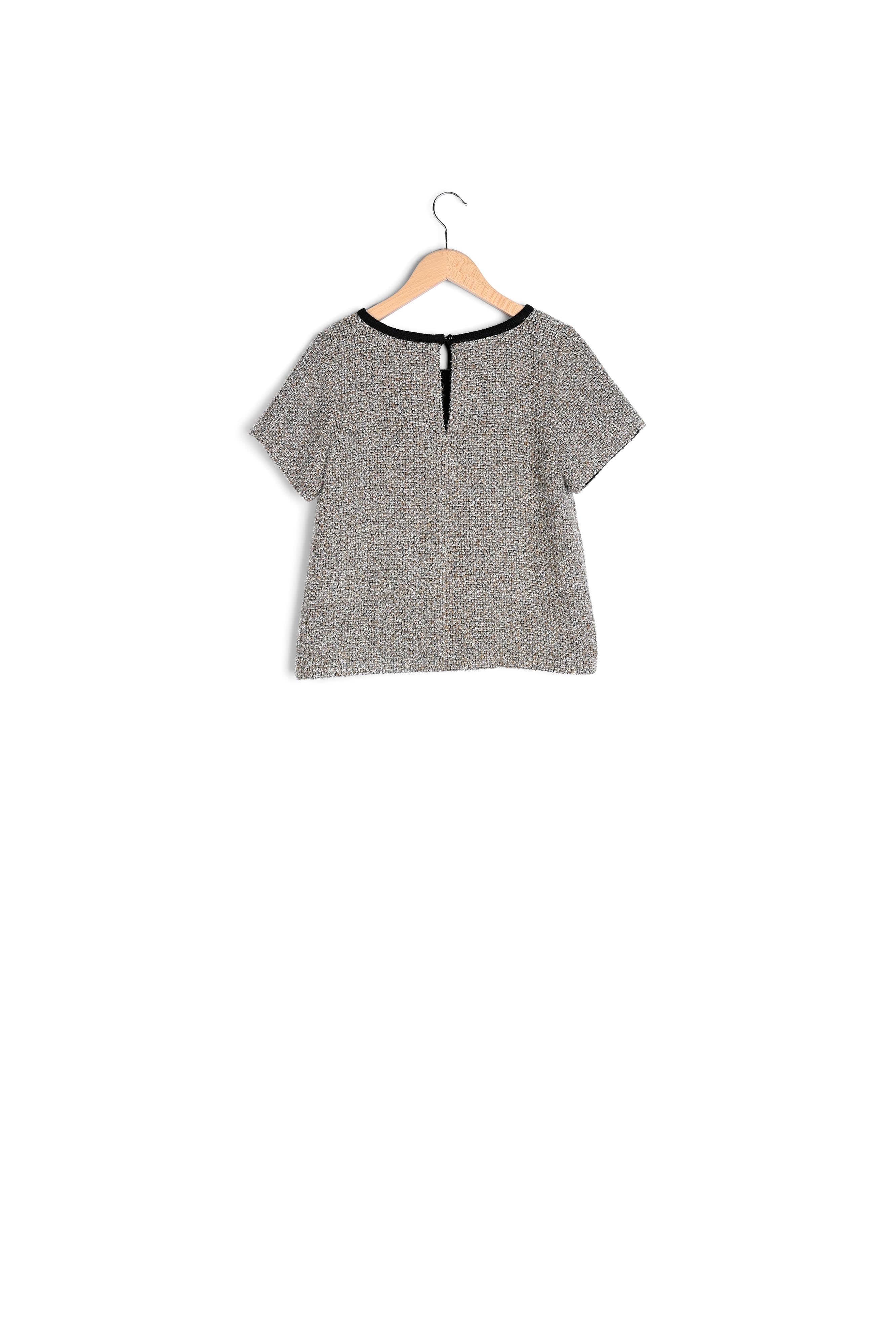 Top en tweed et lurex - CYBELE Faume - seconde main