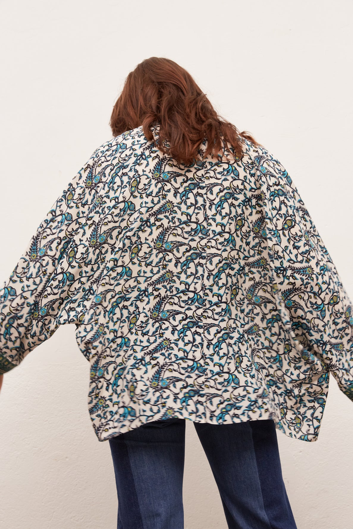 AGHATE - Veste imprimée façon kimono Faume - seconde main