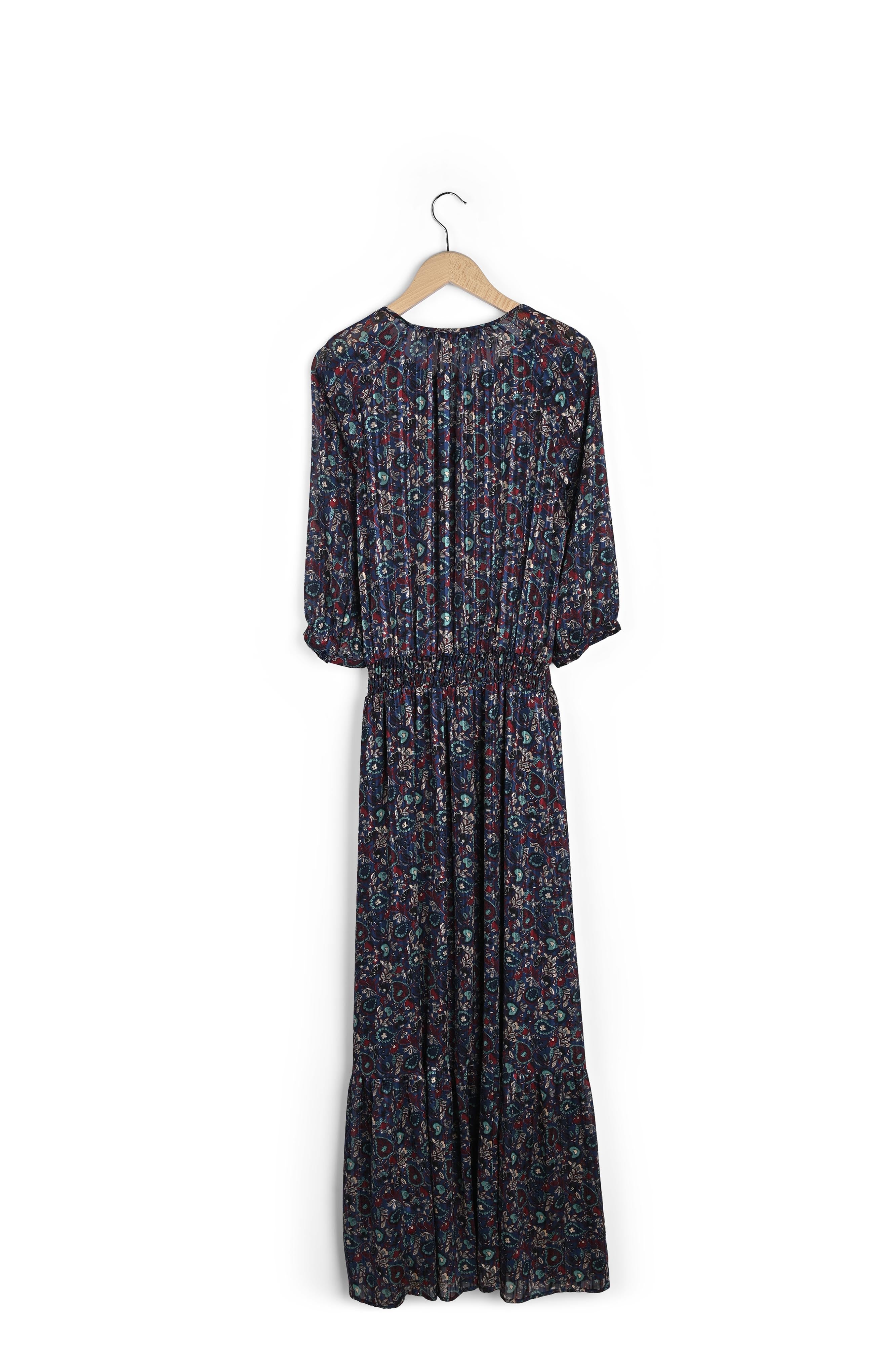 DIANA - Robe mousseline et Lurex Faume - seconde main
