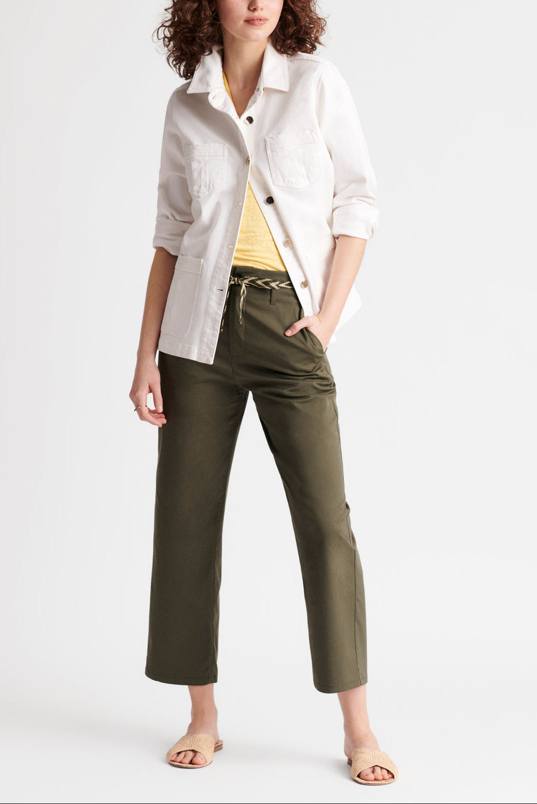 MARCELLA - Pantalon 7/8 en coton mélangé Faume - seconde main