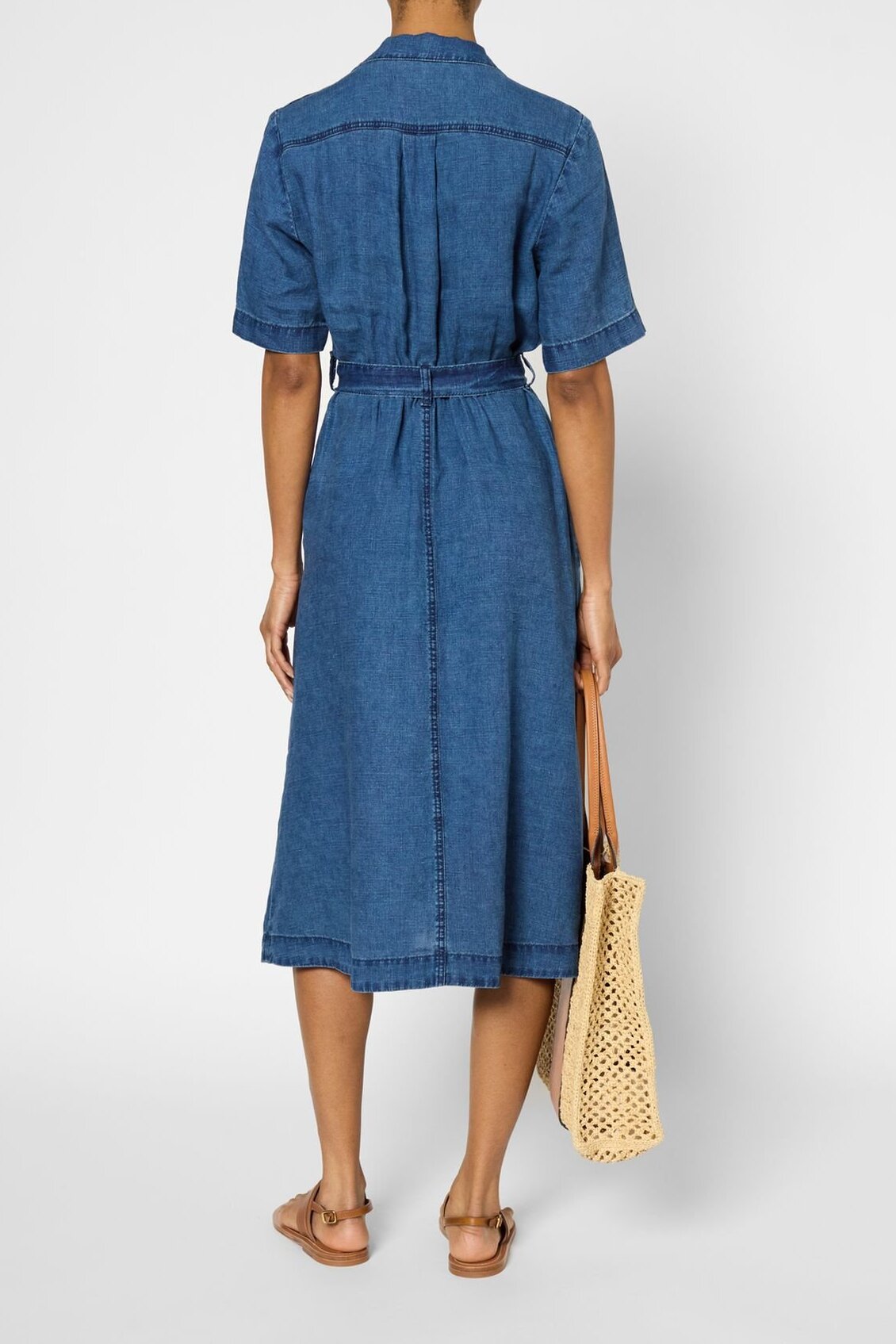 Robe en lin esprit denim - PAHOLA Faume - seconde main