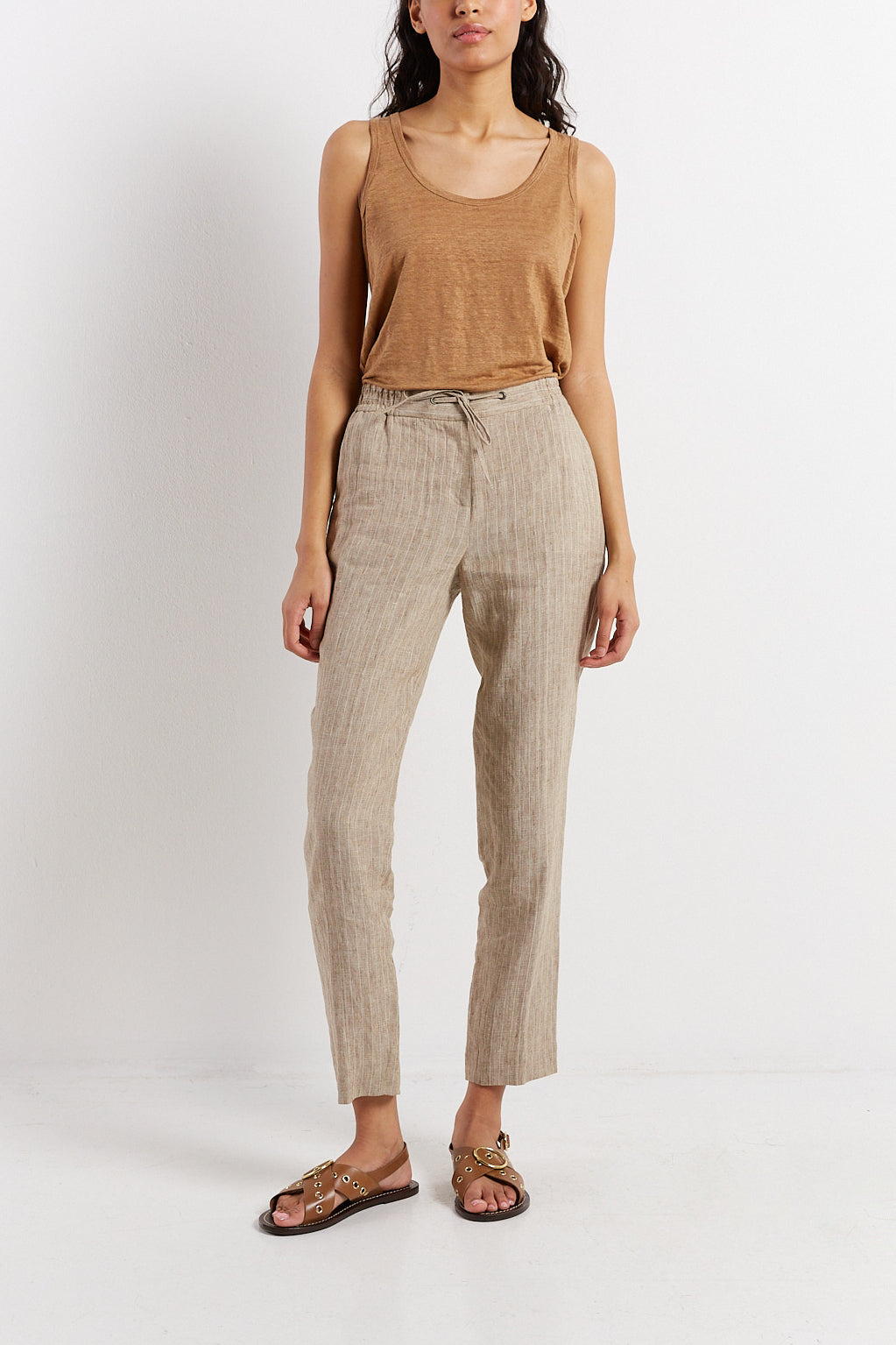 Pantalon en lin esprit jogging - EMERY Faume - seconde main