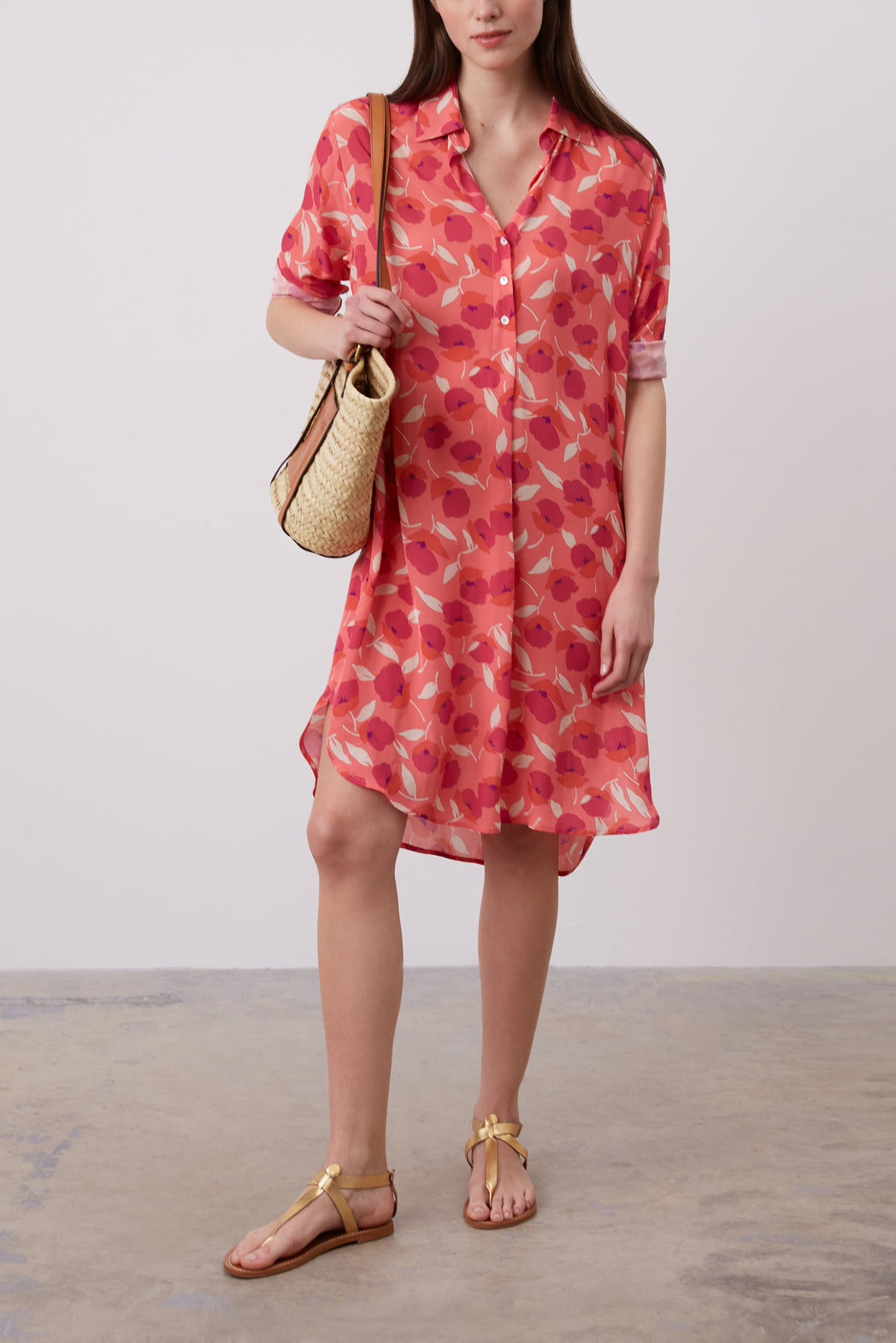 Robe chemise Pivoines - MILE Faume - seconde main