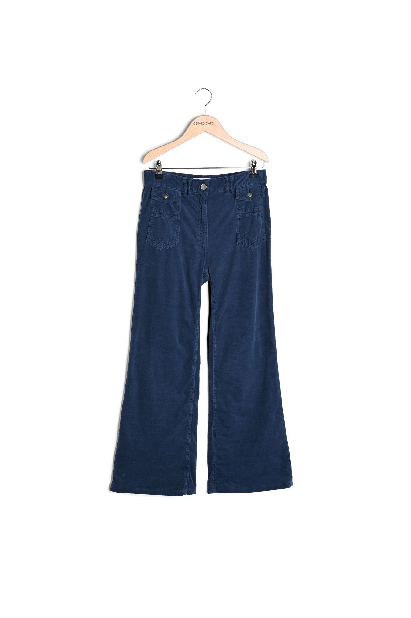 Pantalon flare taille haute en velours - ANNA Faume - seconde main
