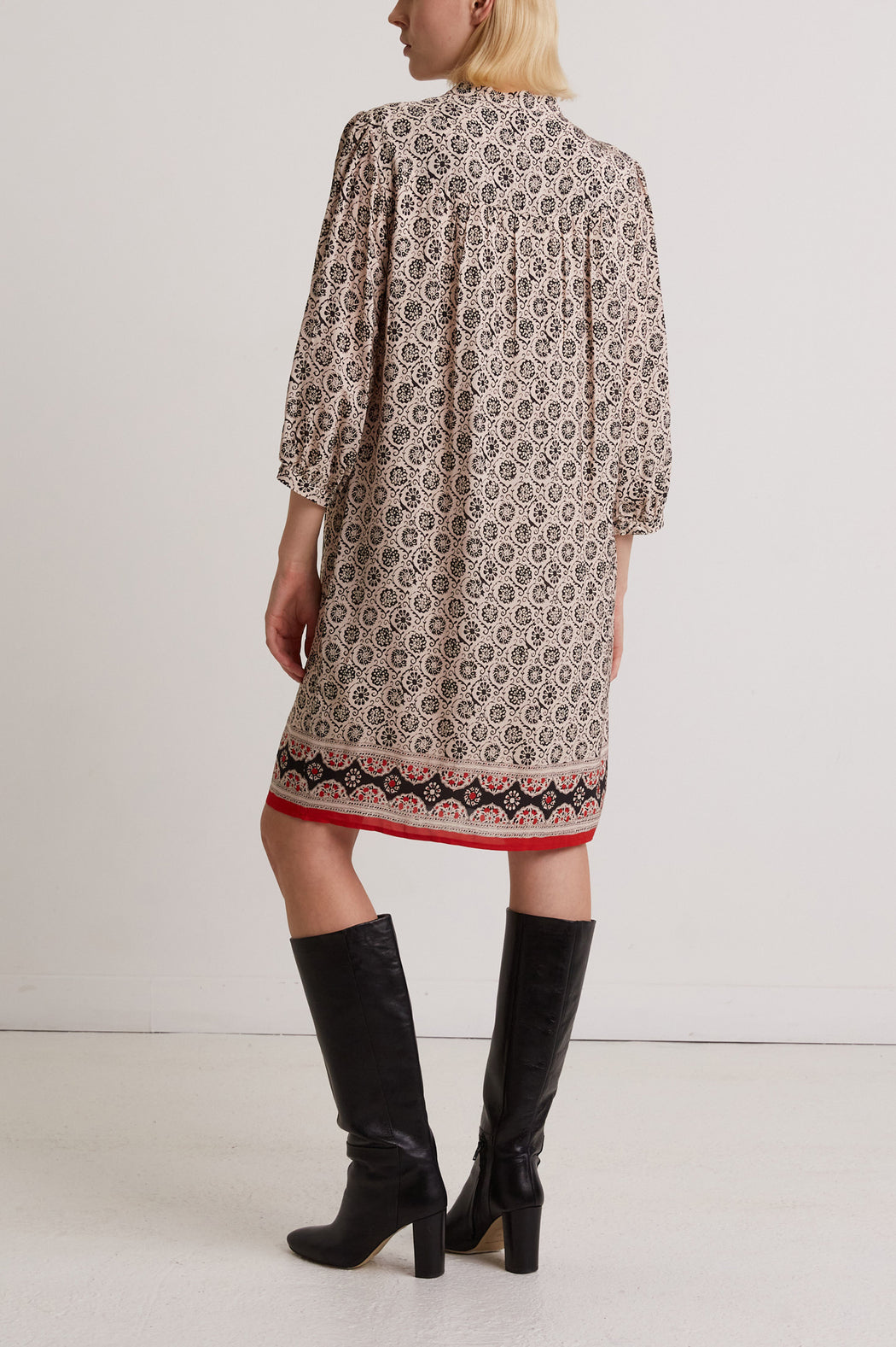 Robe imprimée à plastron - JENA Faume - seconde main