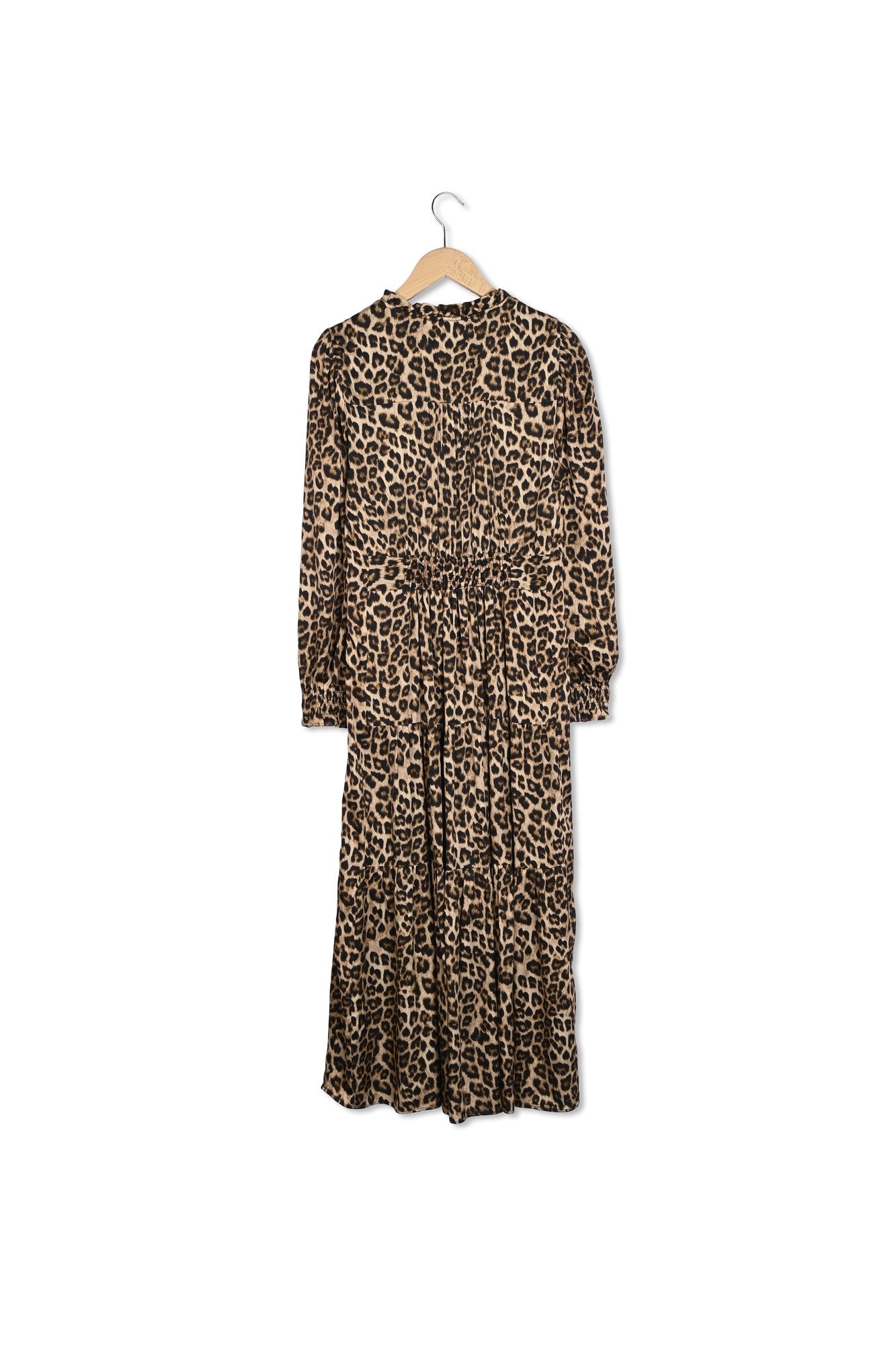 Robe midi en satin léopard - SANNA Faume - seconde main