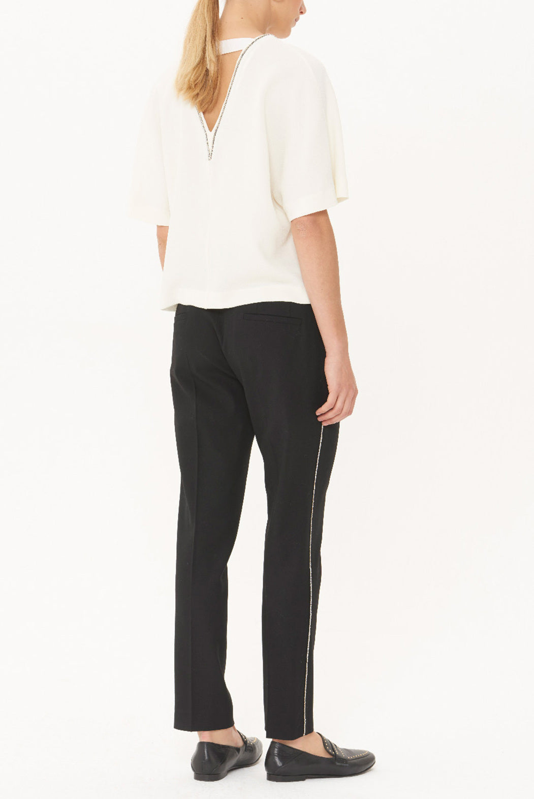 LOLY - Pantalon droit en laine mélangée Faume - seconde main