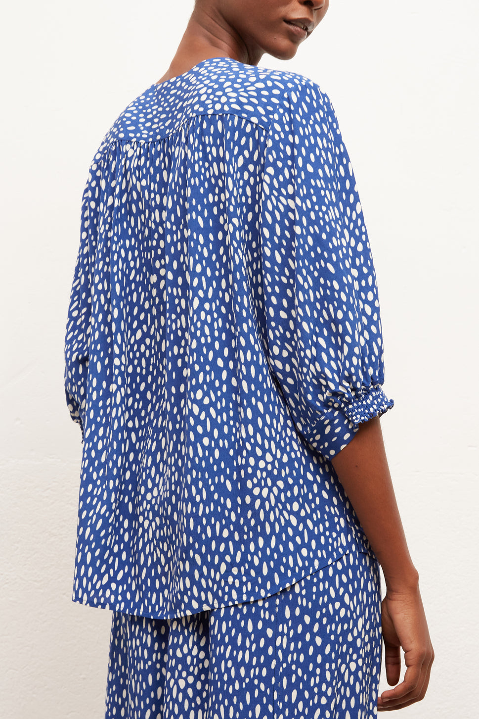 NOELAN - Blouse fluide à pois Faume - seconde main