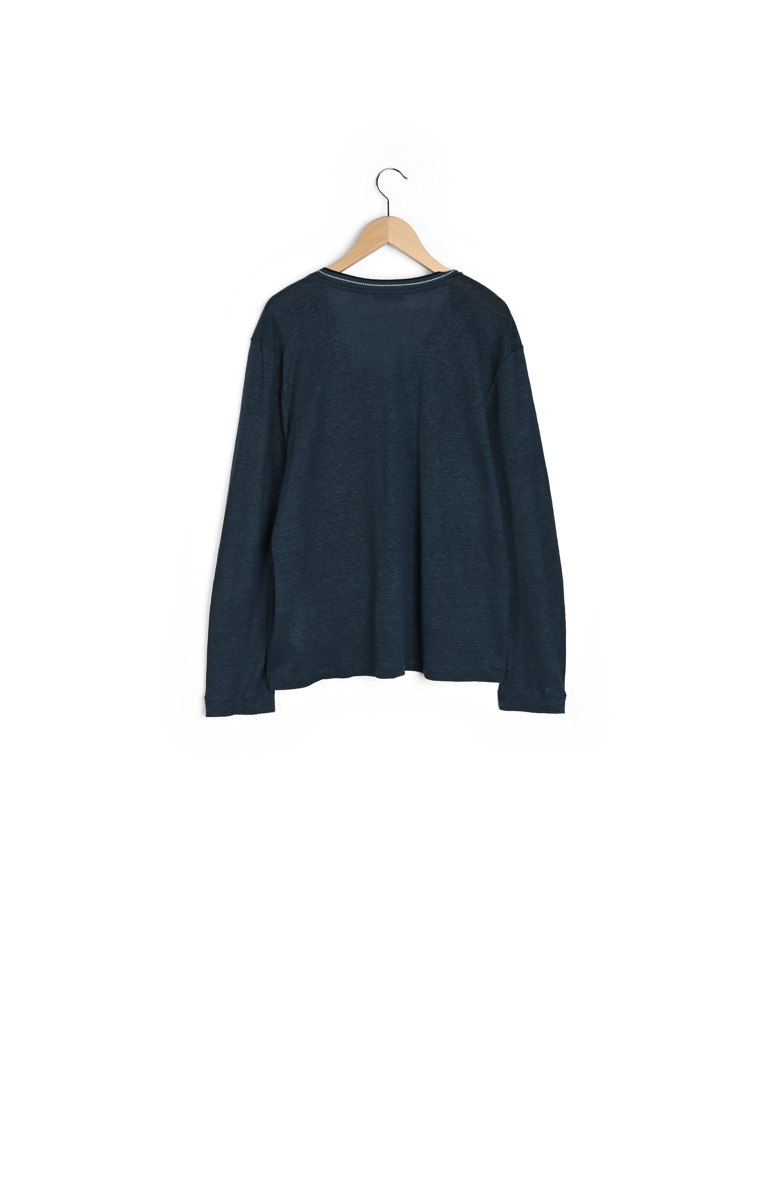 T-shirt en lin col V fantaisie - ADDIE Faume - seconde main