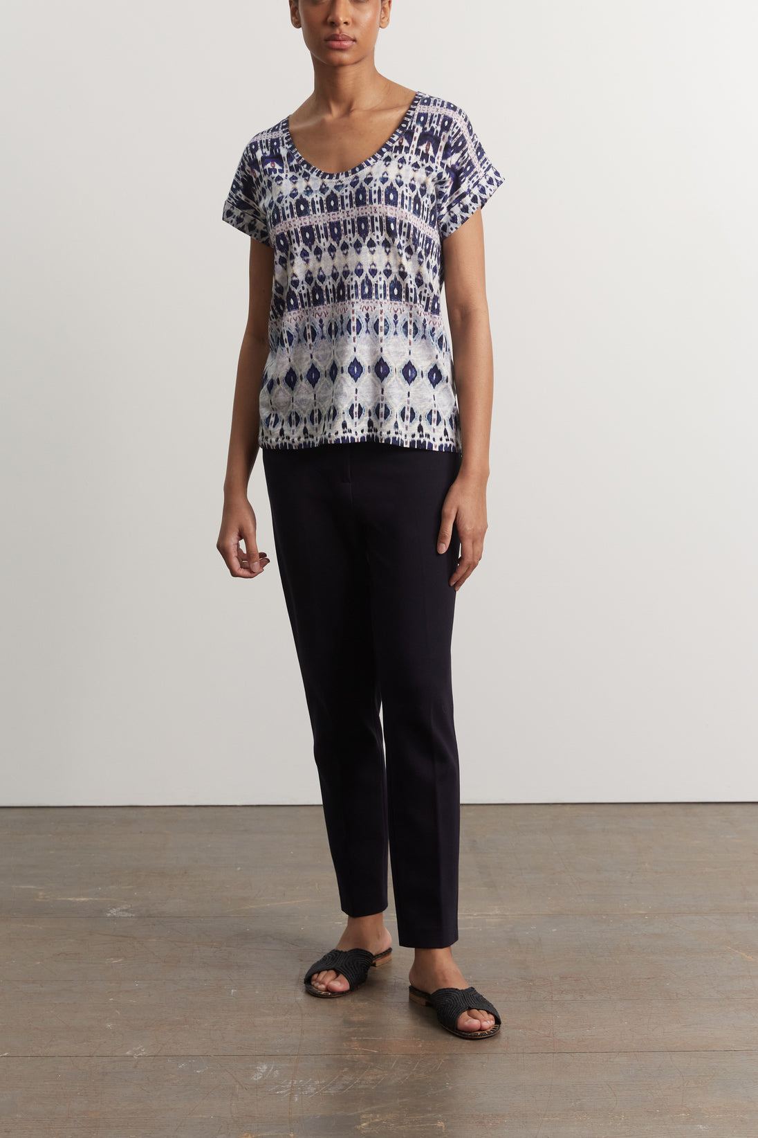 Tee-shirt ethnique en coton mélangé - AALYA Faume - seconde main