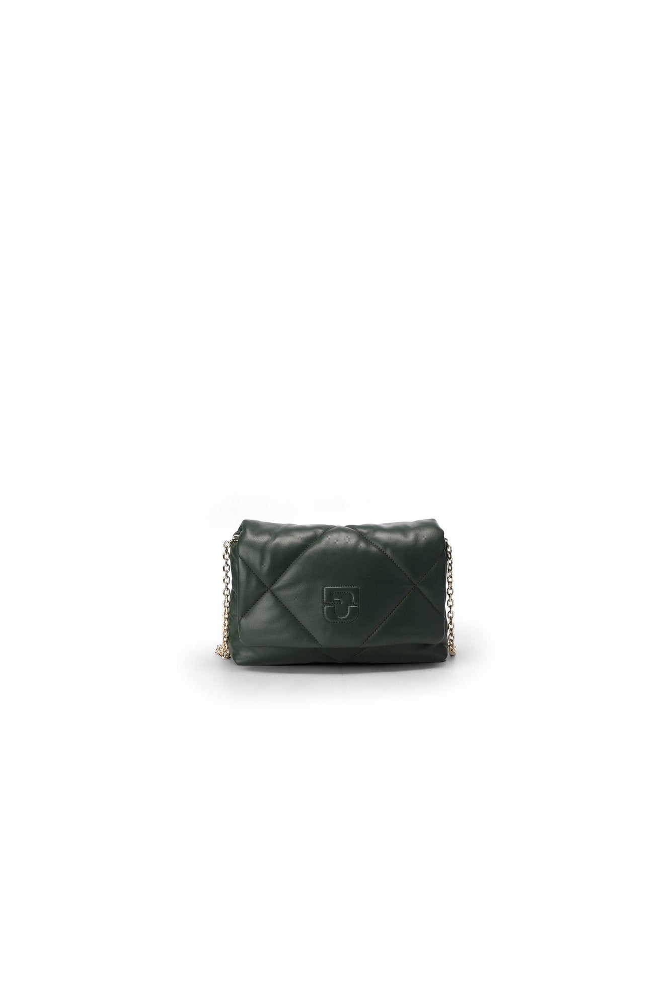 Sac porté travers en cuir matelassé - LE FANNY Faume - seconde main