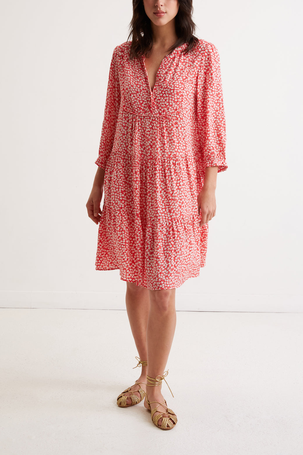 Robe courte à fleurs - JUDITH Faume - seconde main