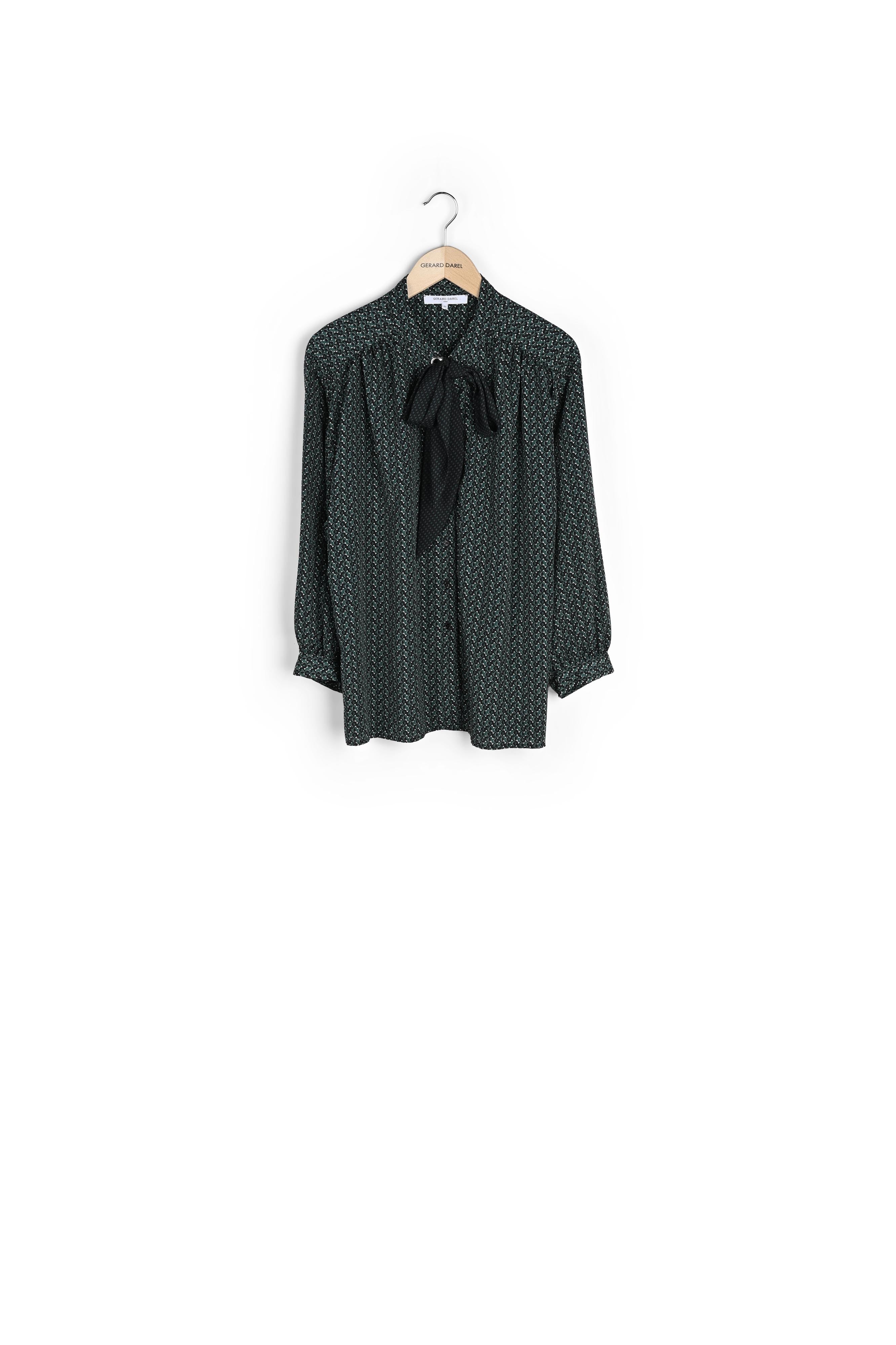 MATHILDA - Chemise fluide imprimée lavallière Faume - seconde main