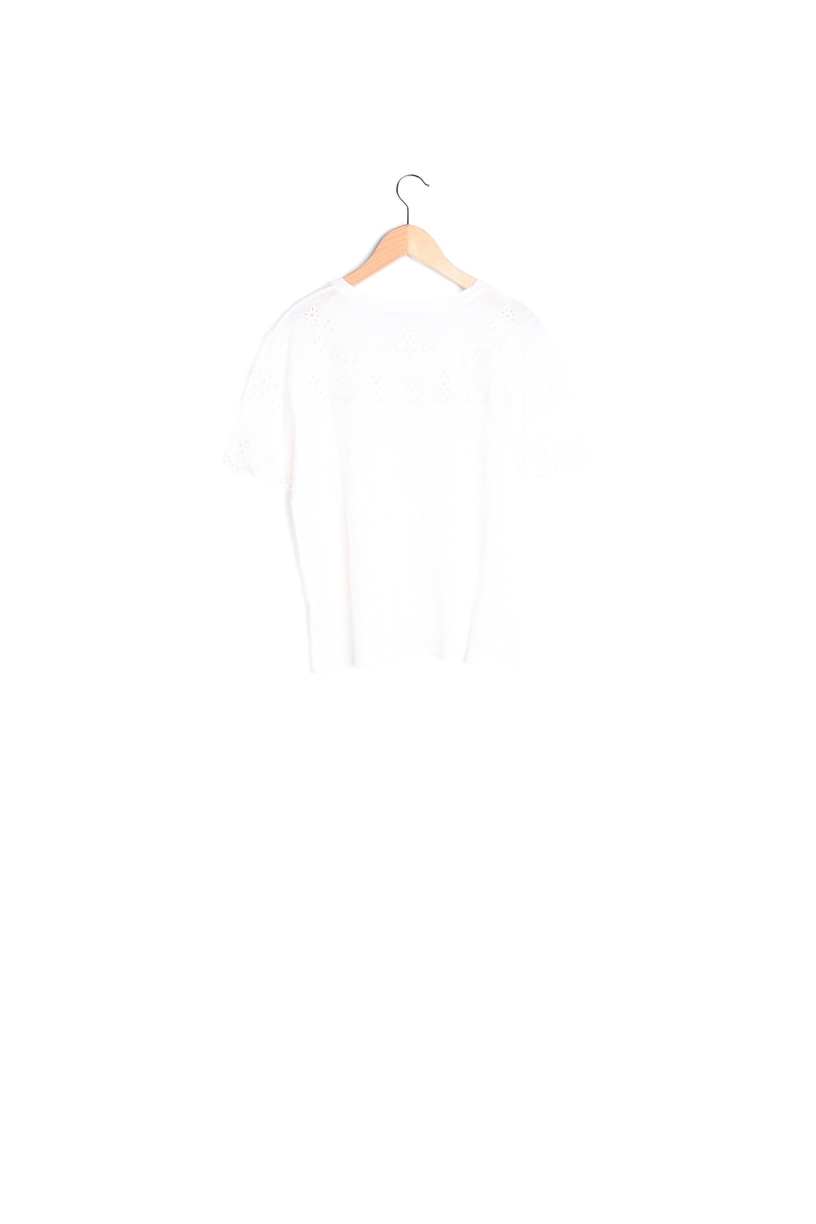 T-shirt en lin à broderie - MANIKA Faume - seconde main