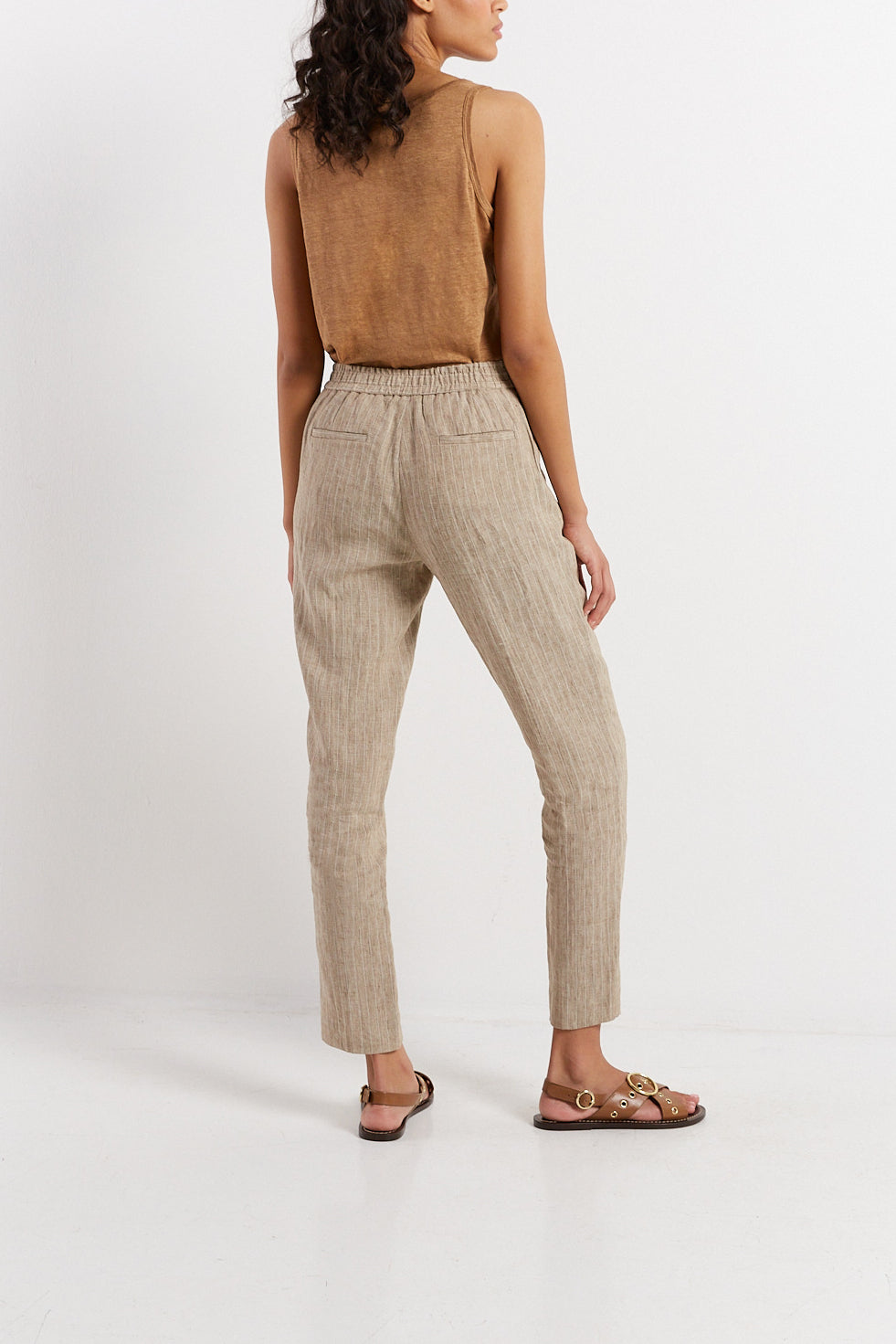 Pantalon en lin esprit jogging - EMERY Faume - seconde main