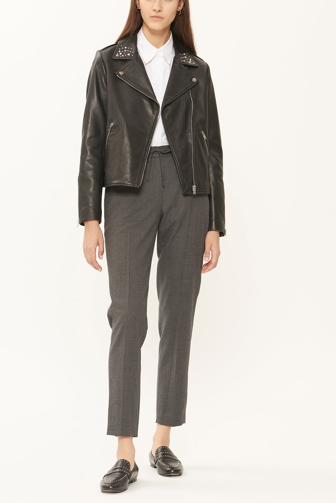 LILAS - Pantalon 7/8 en laine Faume - seconde main