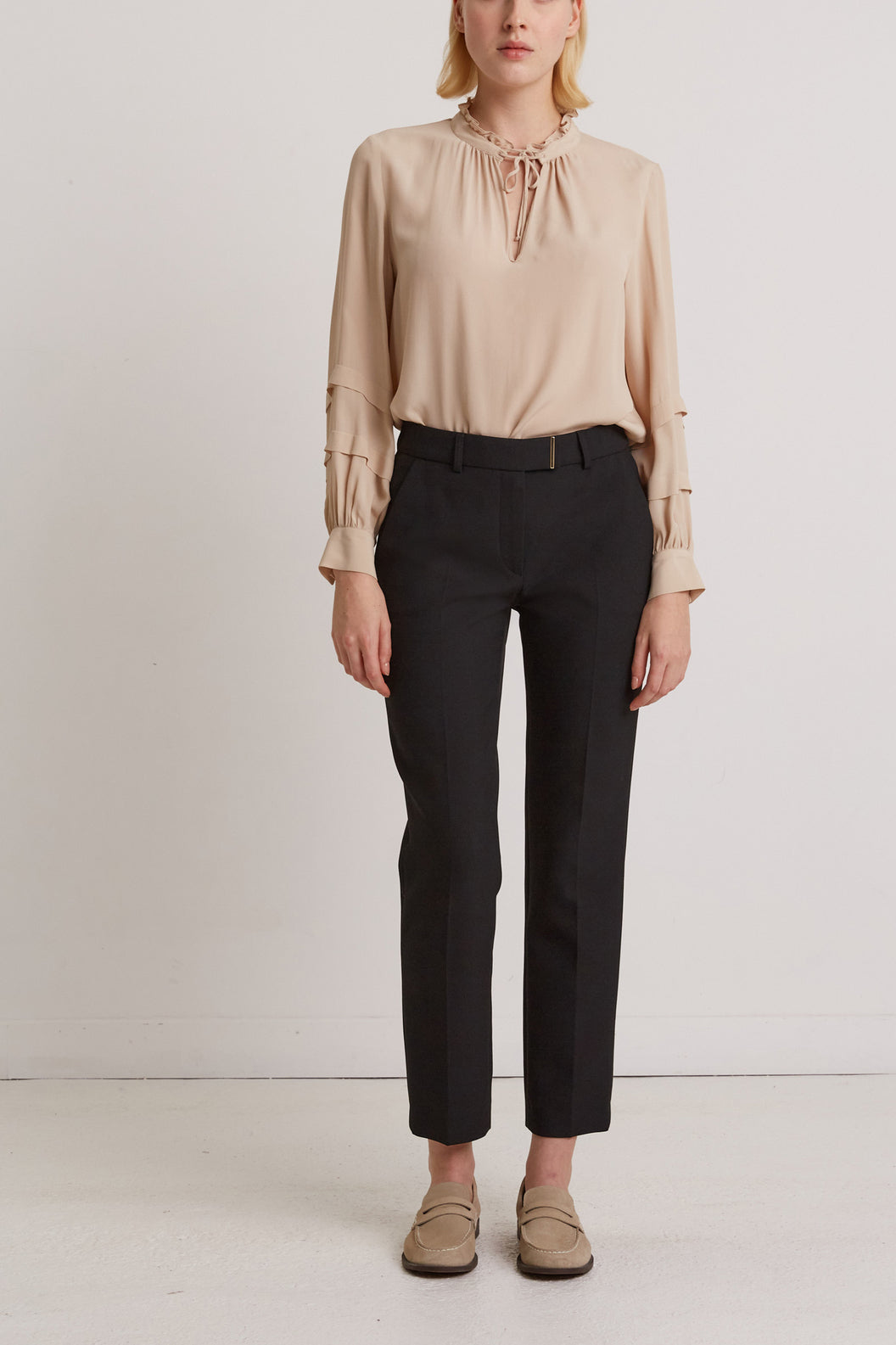 Pantalon tailleur à fermoir doré - EMMILY Faume - seconde main