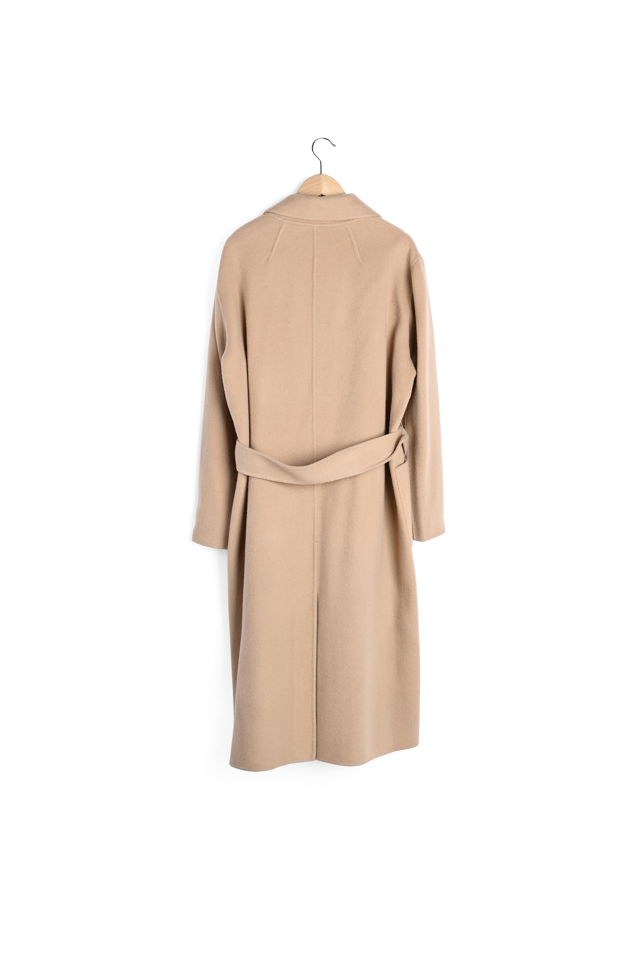 Sander - Manteau ceinturé en laine Faume - seconde main